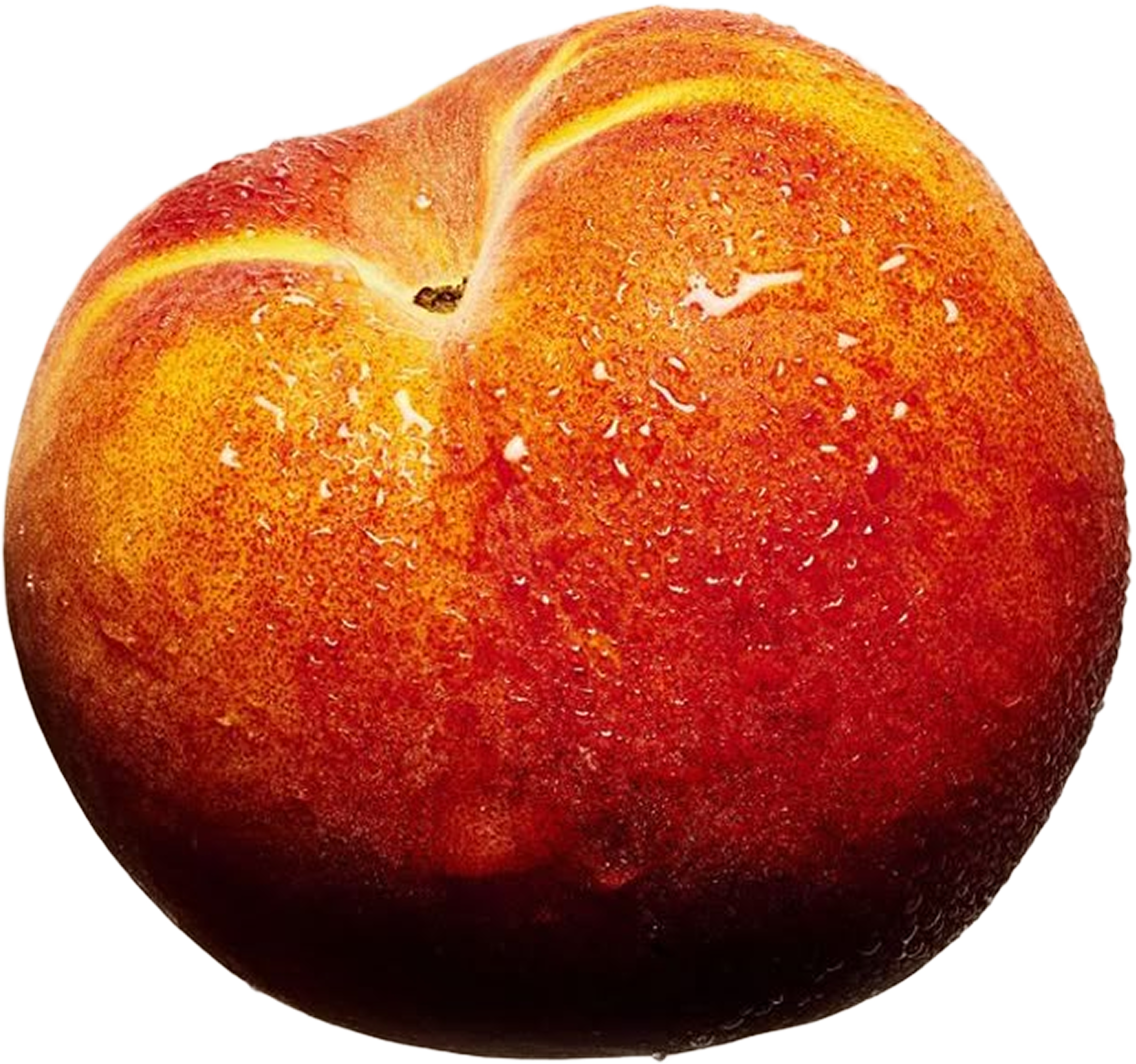 Peach floating in the air