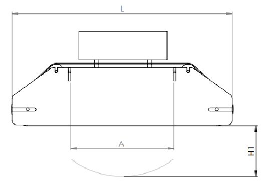 Esquema técnico de SEPARADORES ELECTROMAGNETICOS SERIE VSESL-X