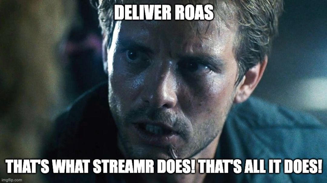 Deliver ROAS streamr.ai