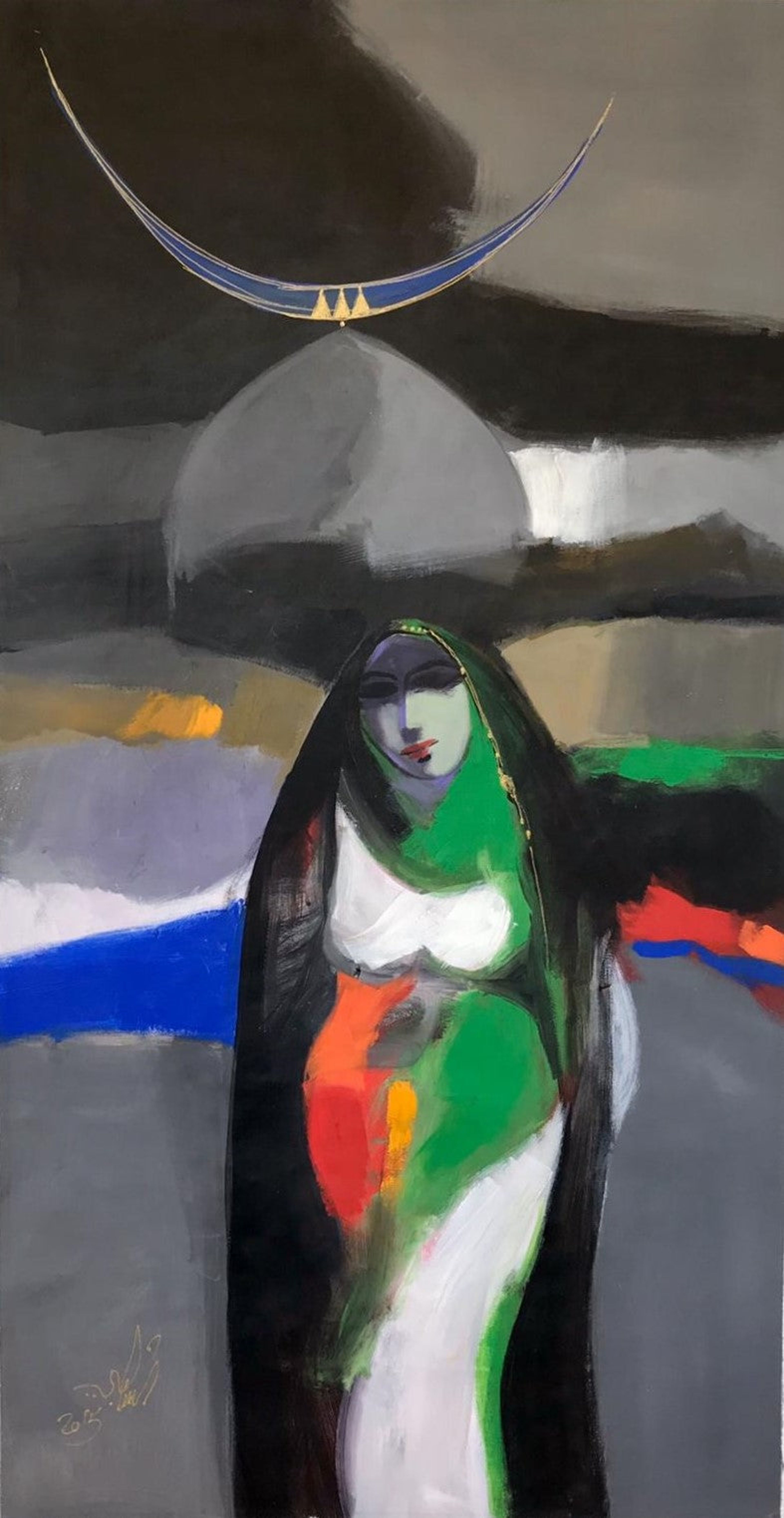 Figure féminine abstraite