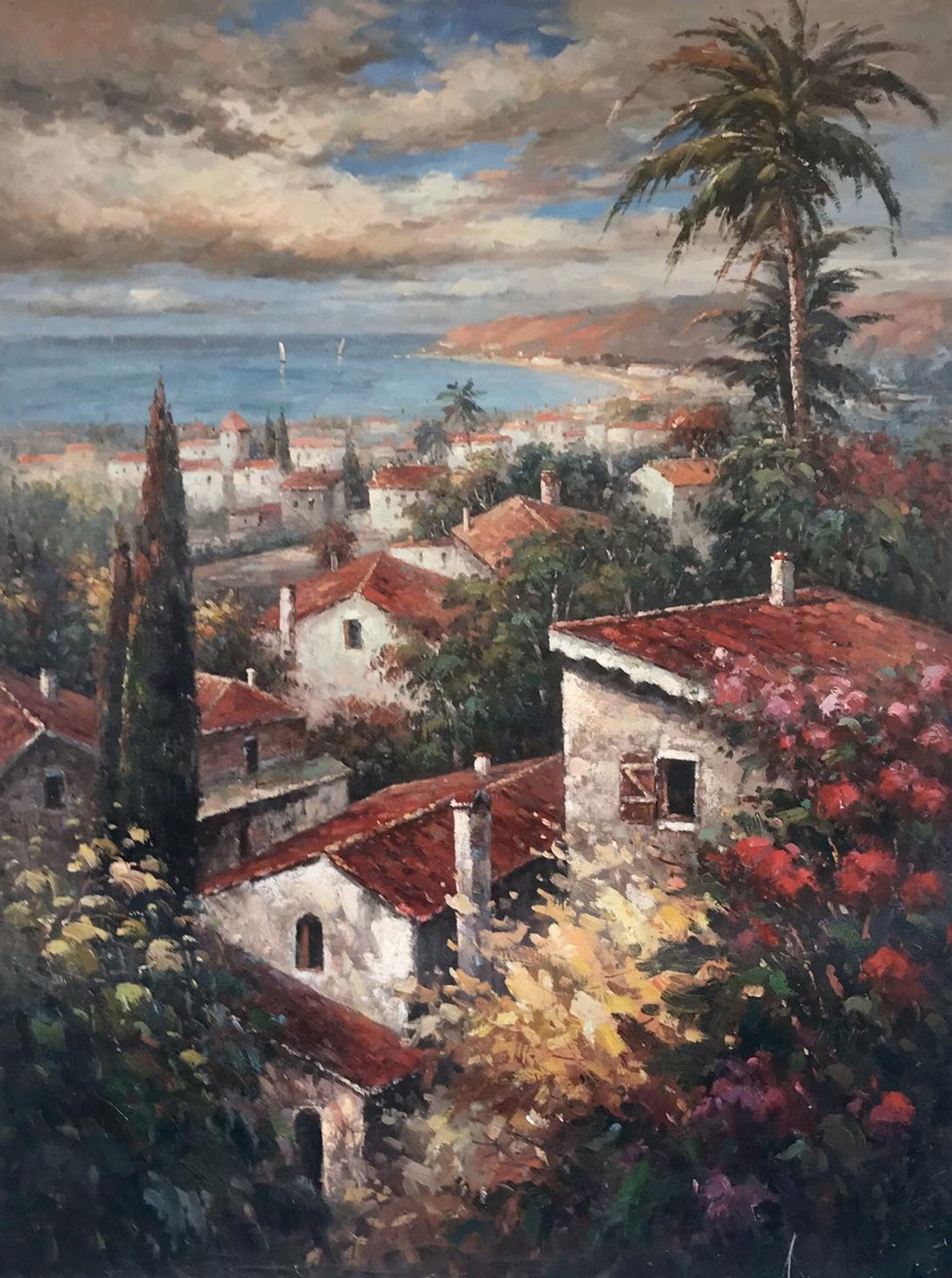 Vue aérienne de la ville balnéaire