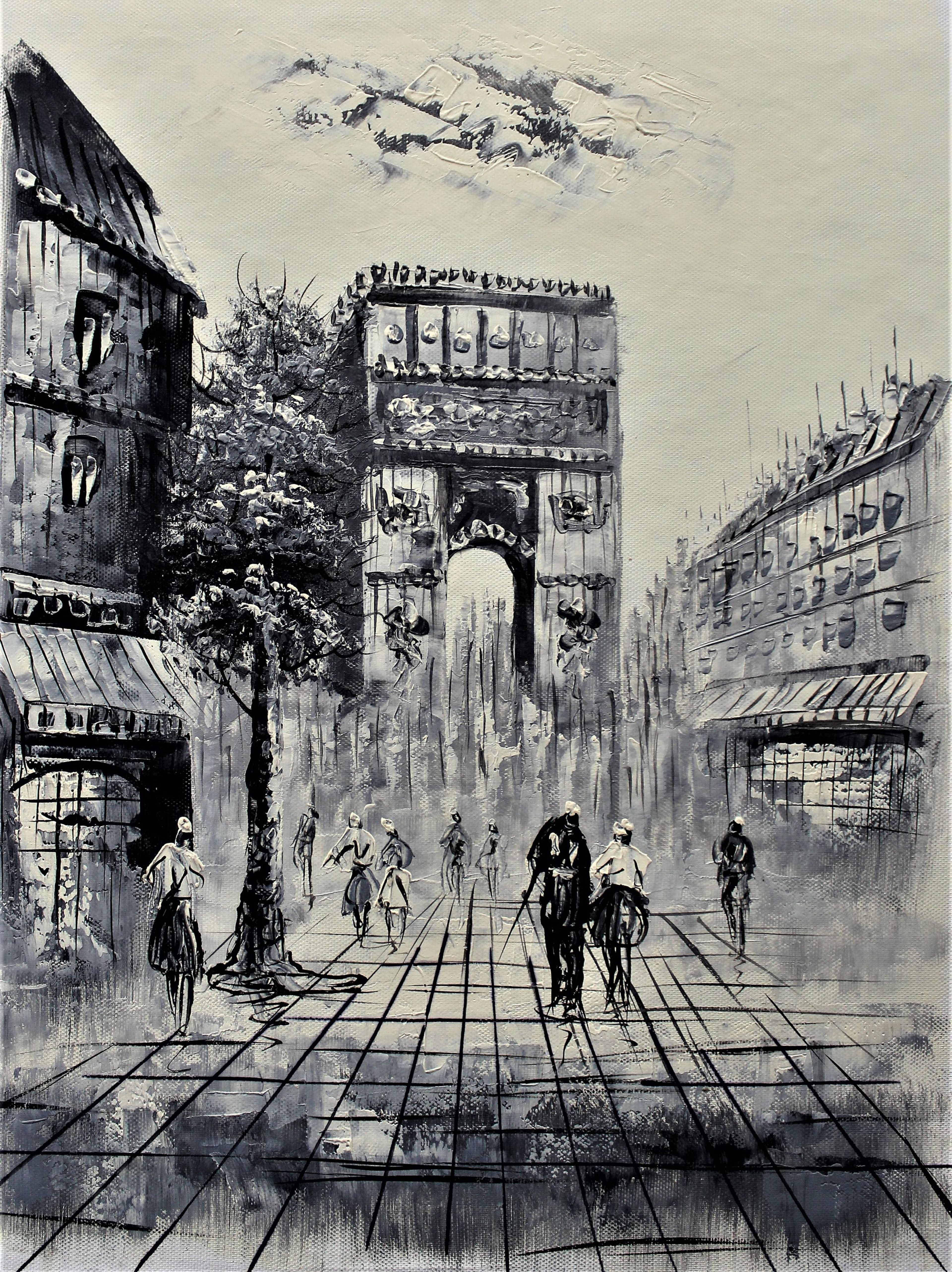Marcher vers l'Arc de Triomphe