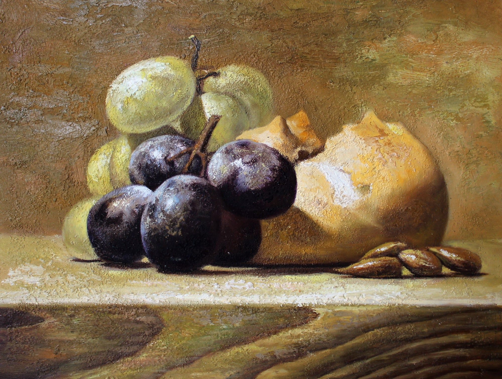 Nature morte aux dattes, aux figues et au pain