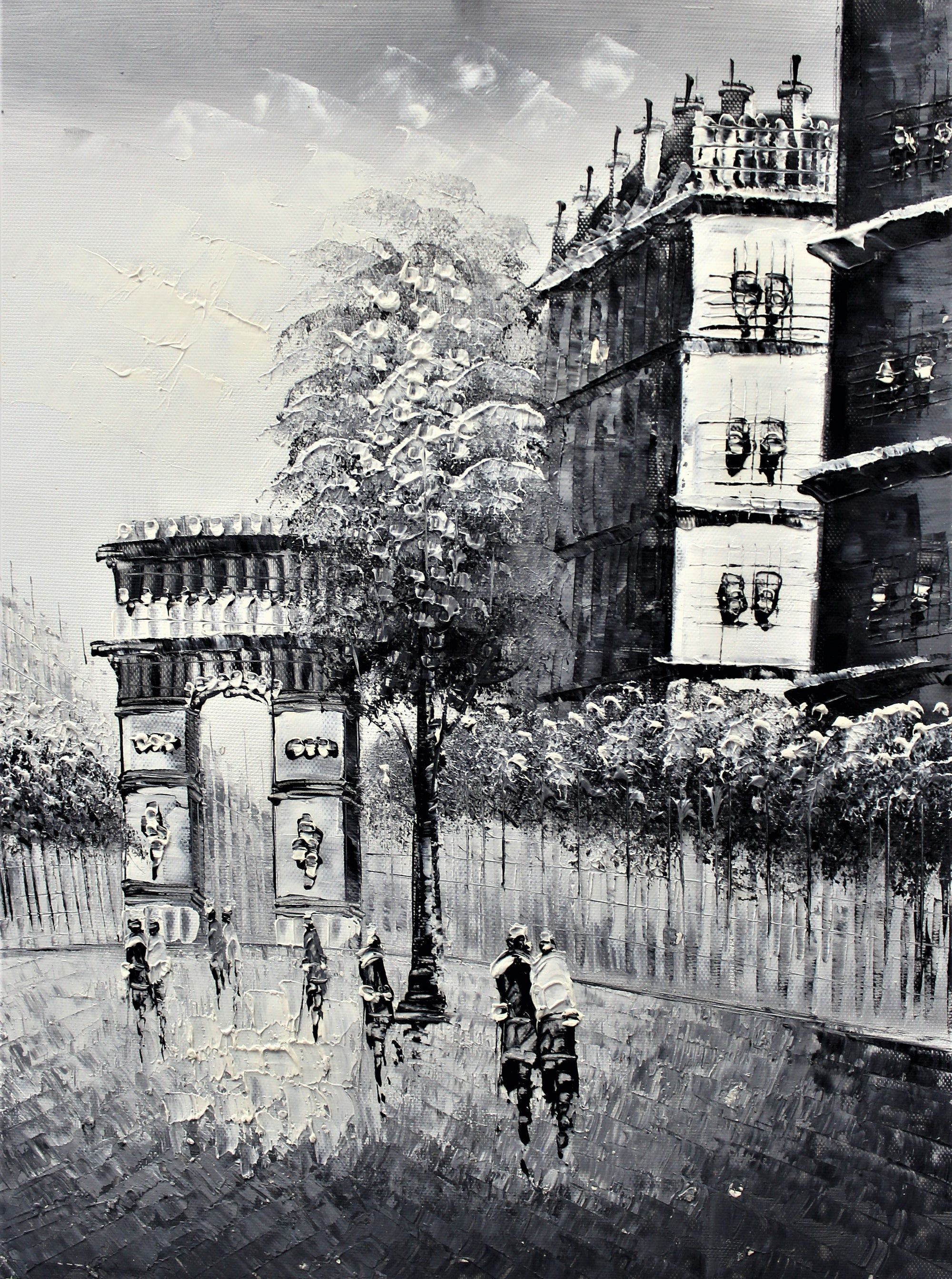 Arc de triomphe noir et gris
