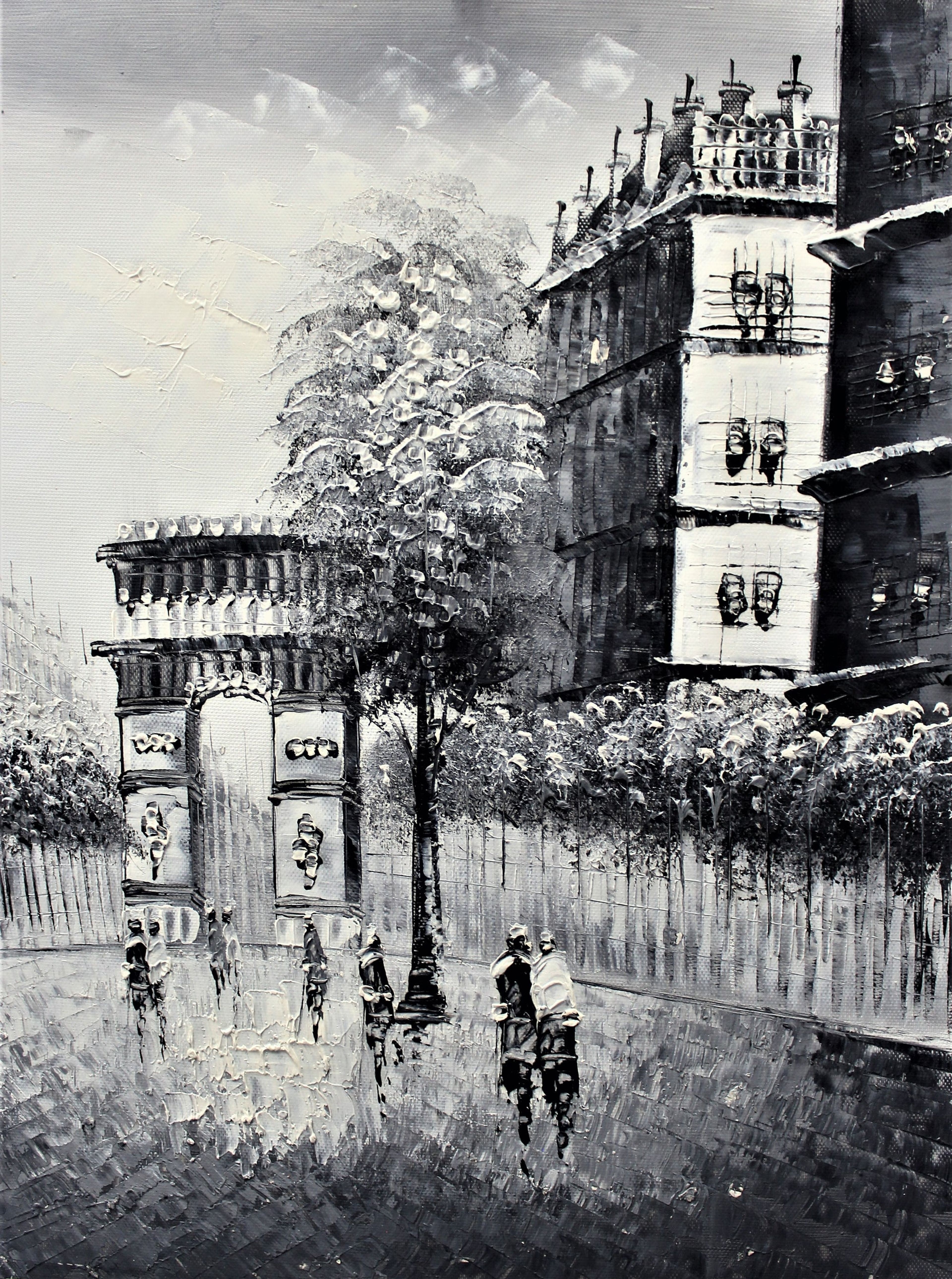 Arc de triomphe noir et gris