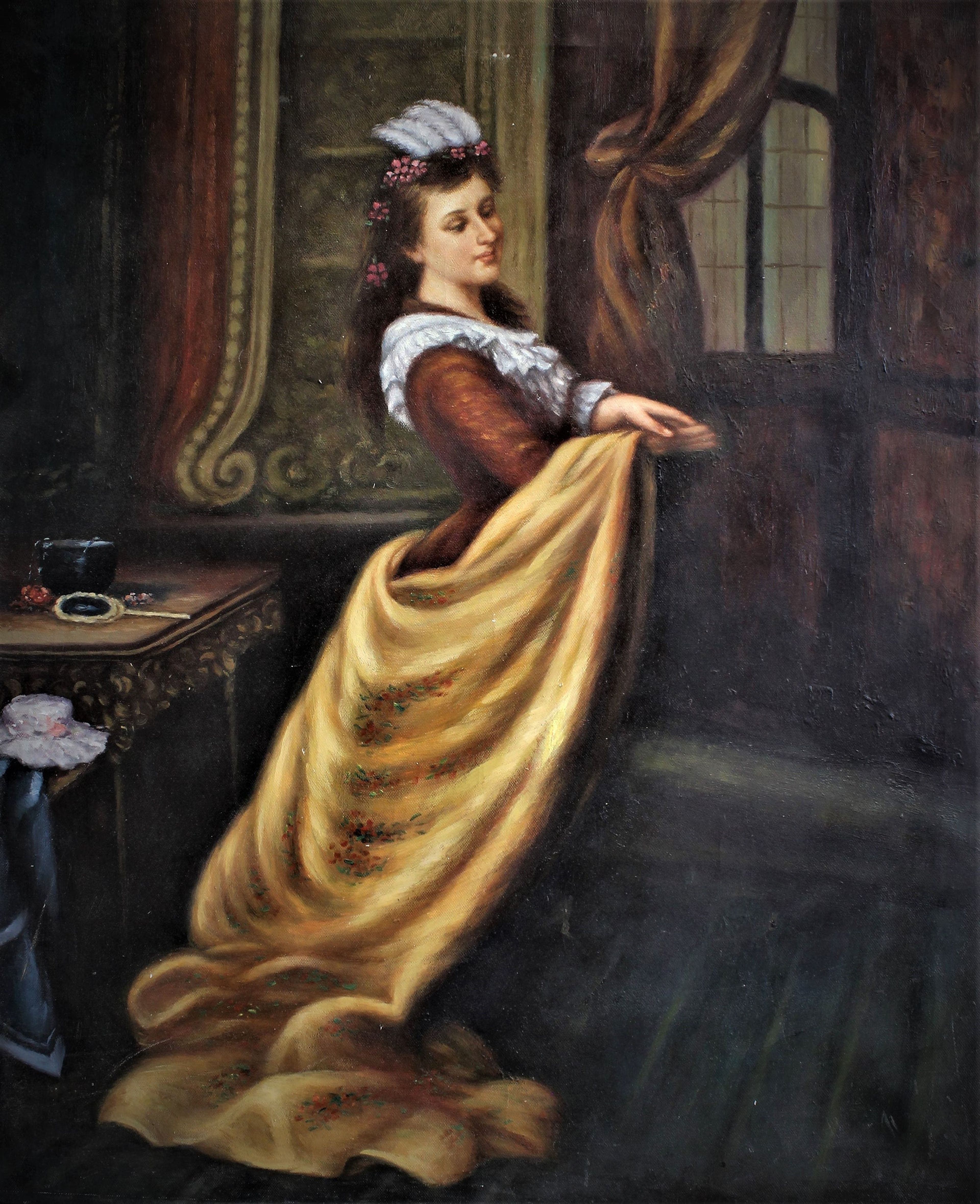 Femme classique en tenue de soirée