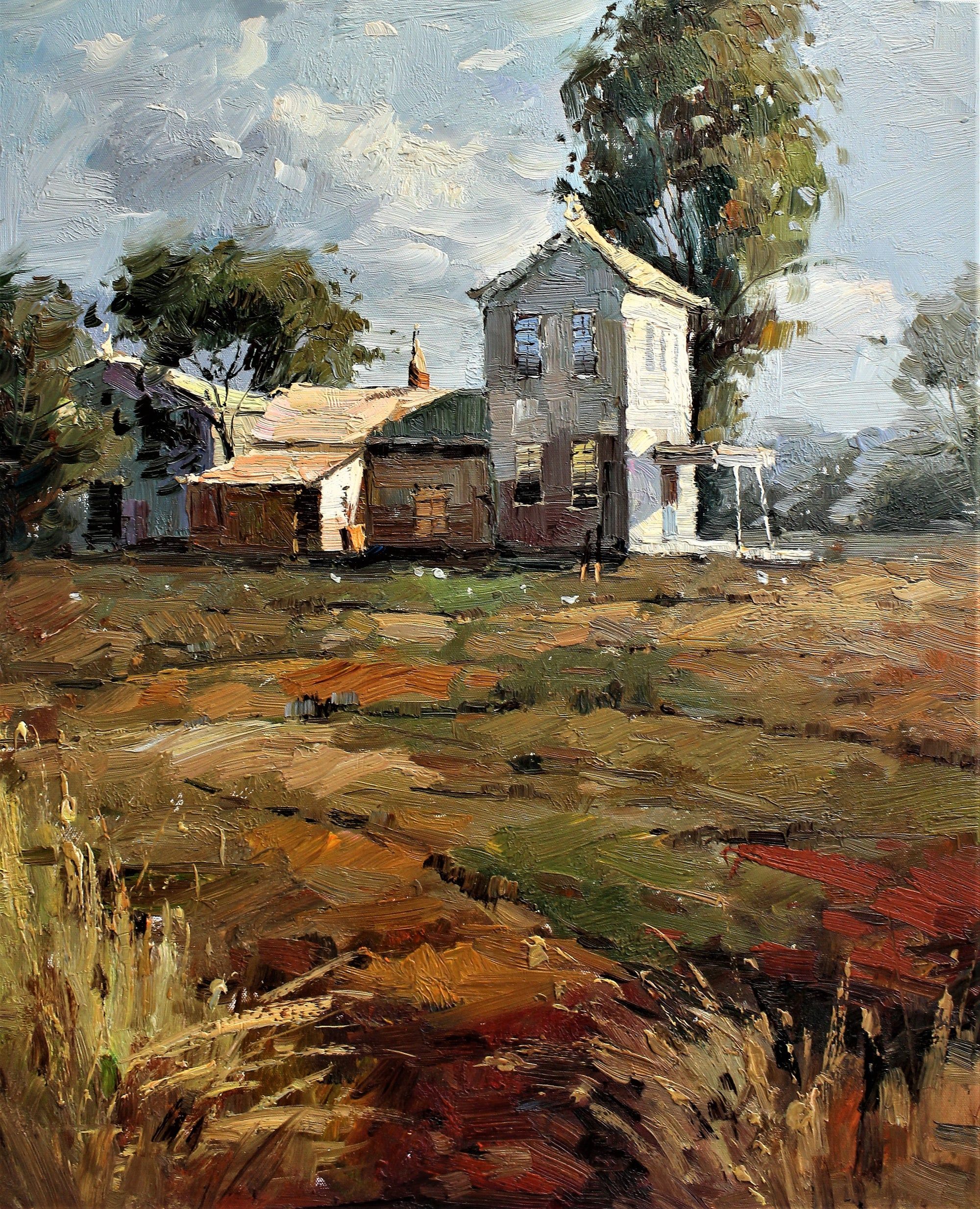 Des champs et une ferme
