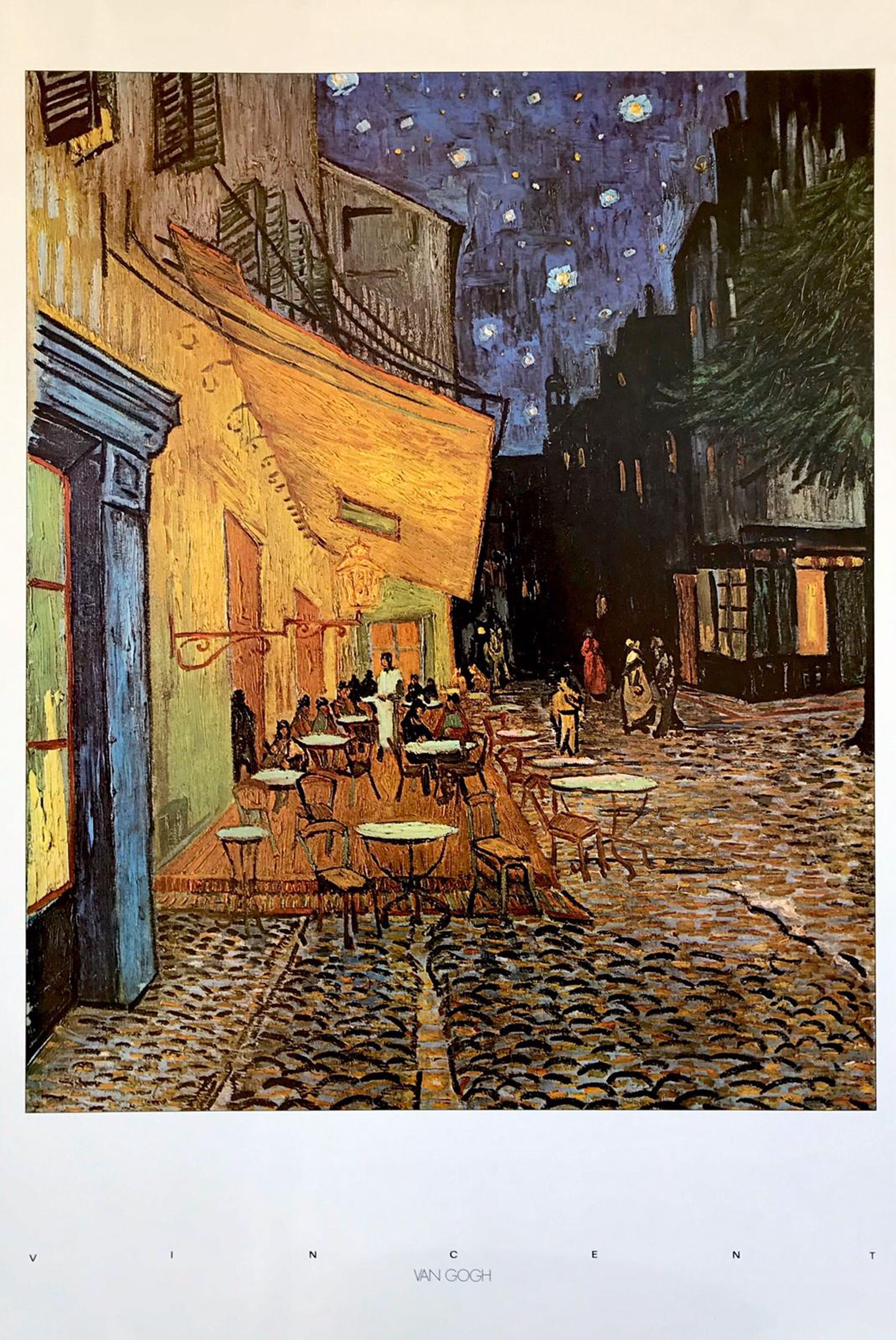Affiche d'un café en plein air de Vincent van Gogh