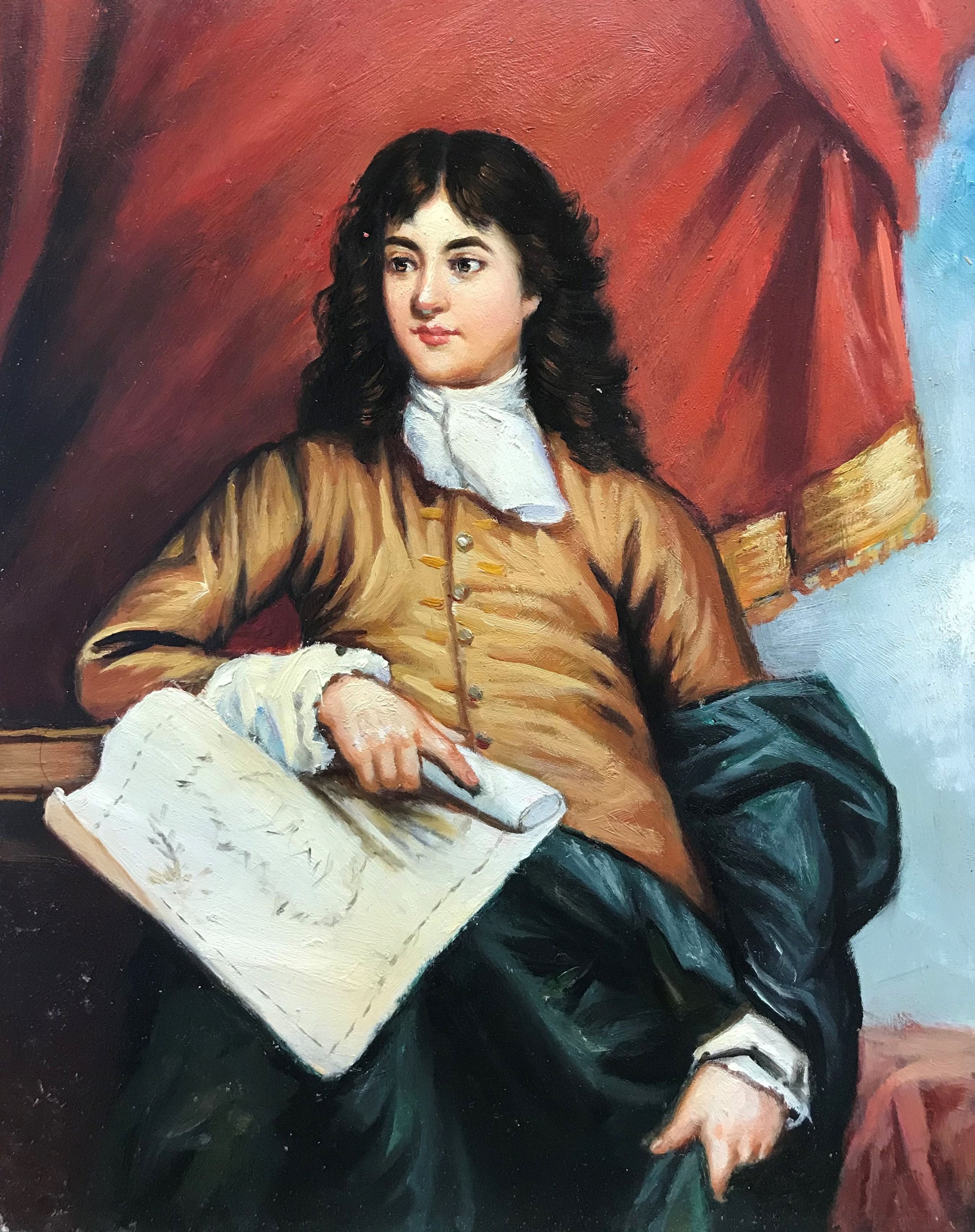 Jeune homme avec une carte
