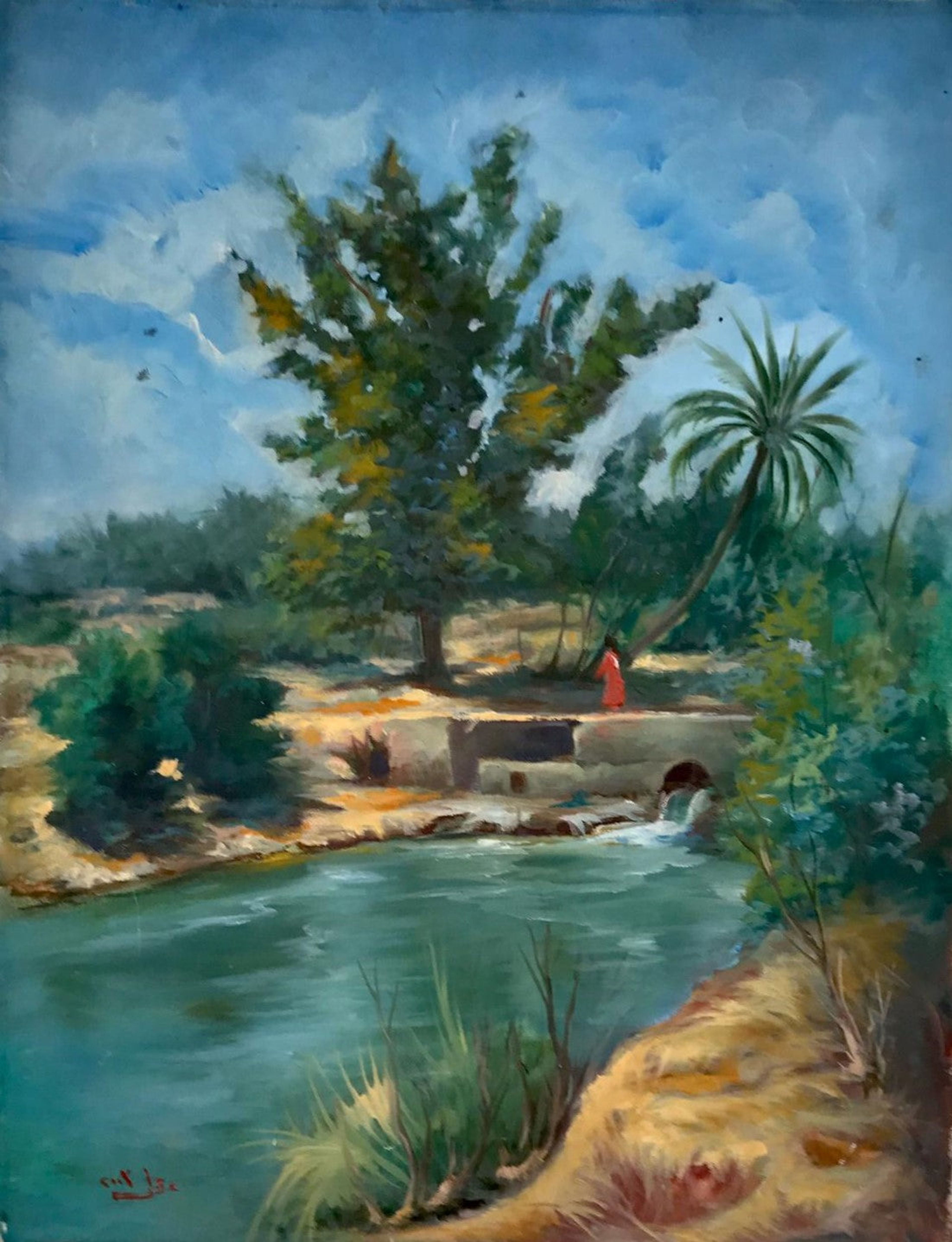 Paysage avec rivière