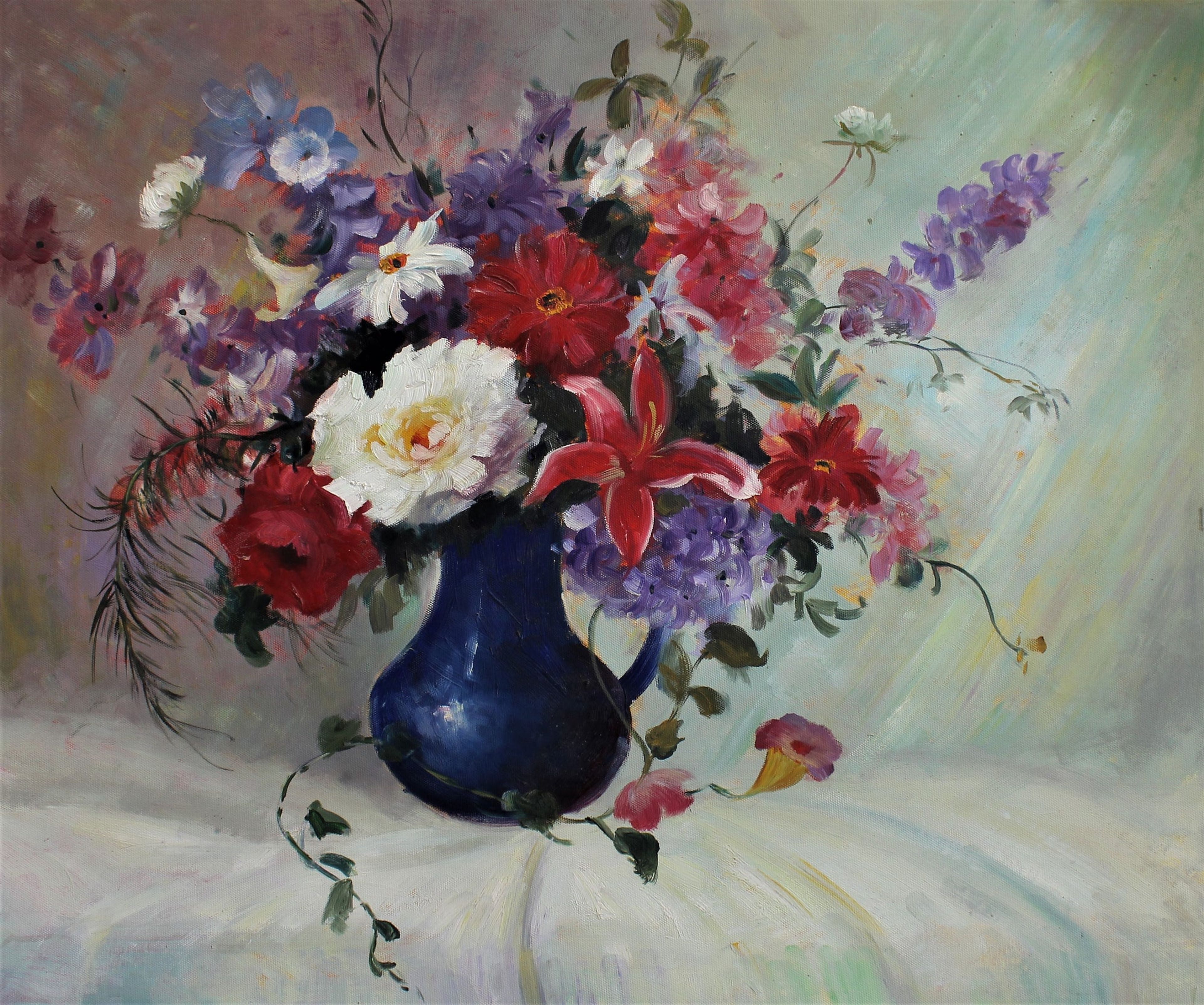 Nature morte de bouquet coloré