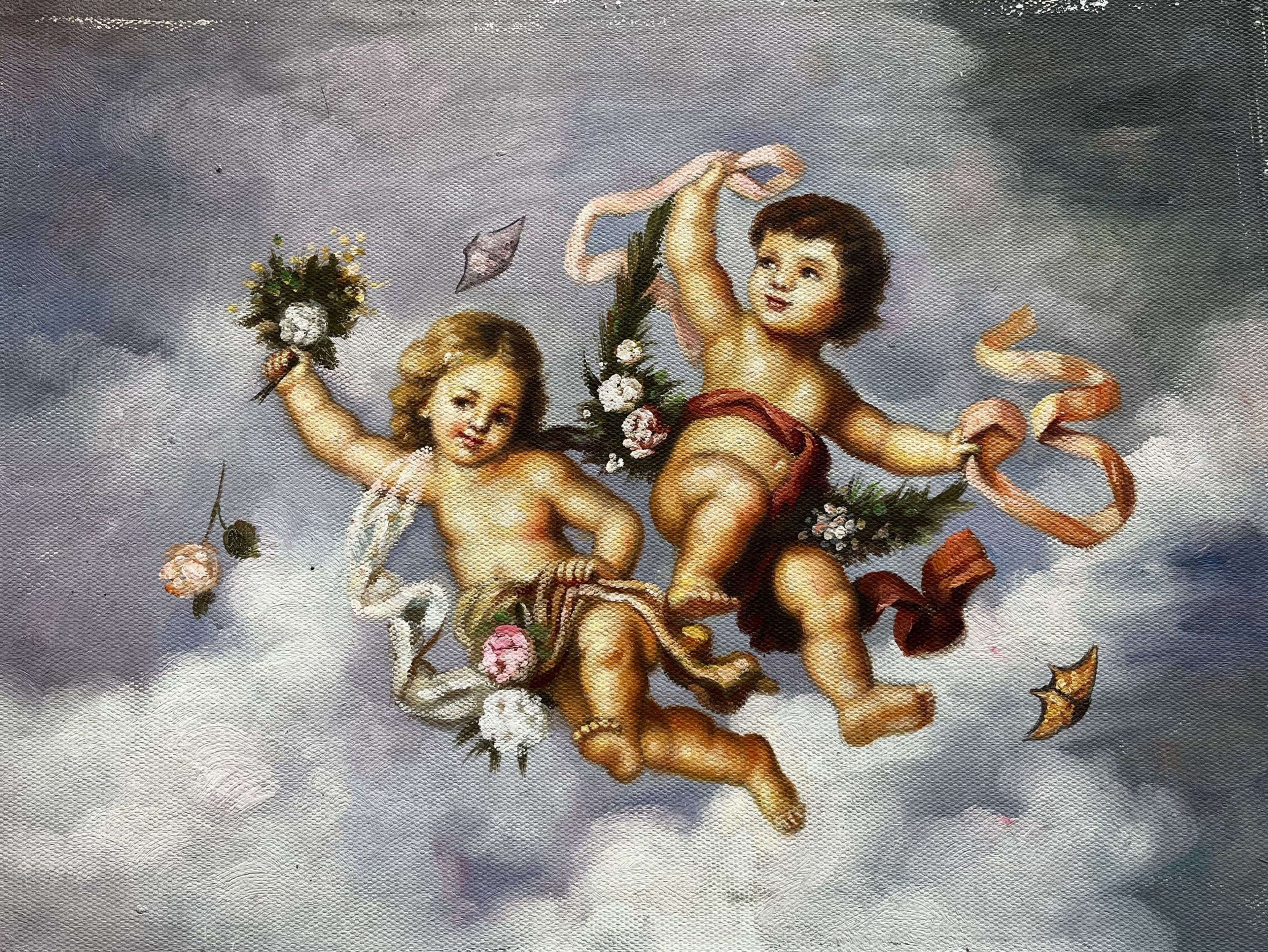 Deux chérubins dans le ciel