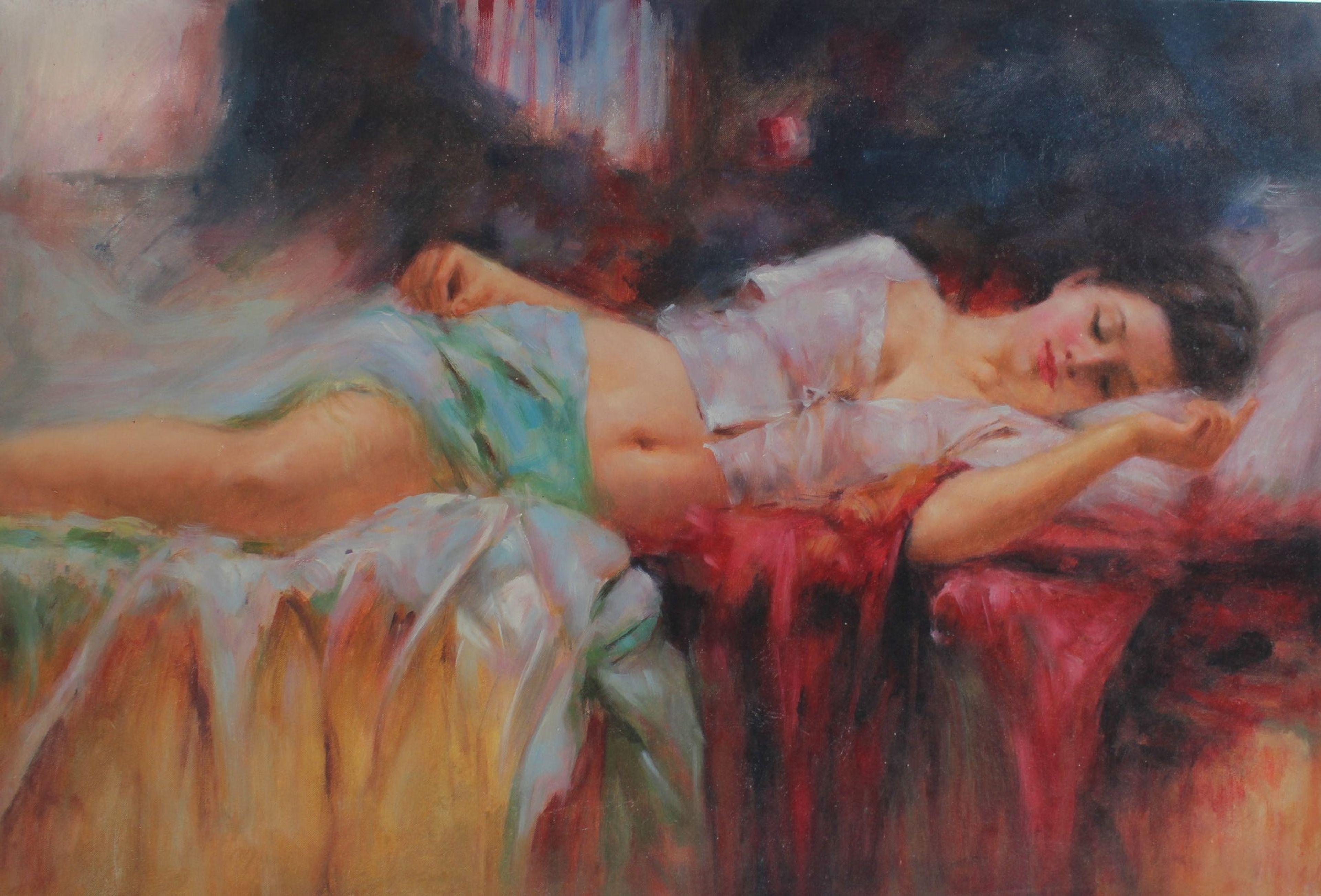 Femme dormant paisiblement