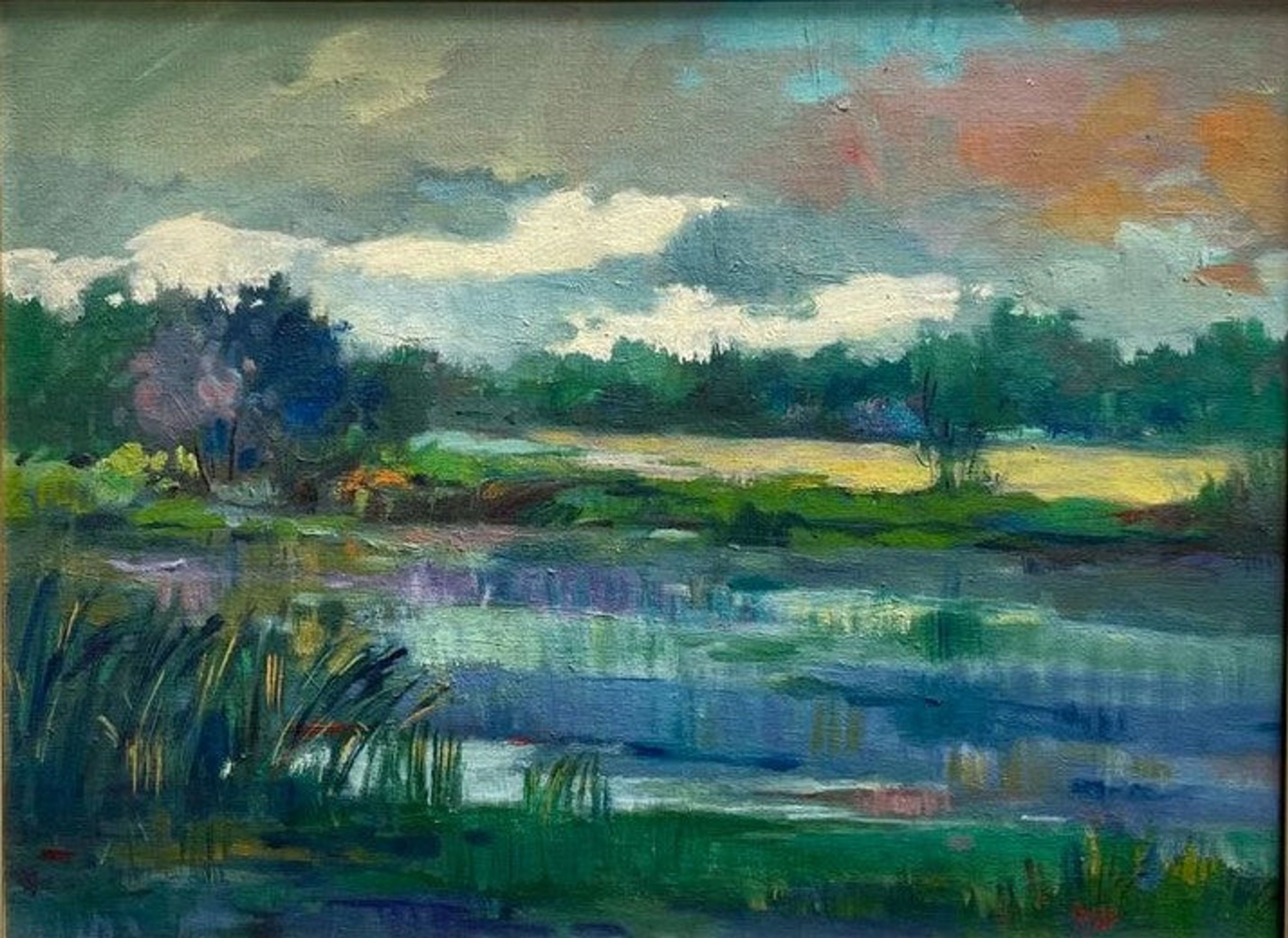 Paysage avec de l'eau