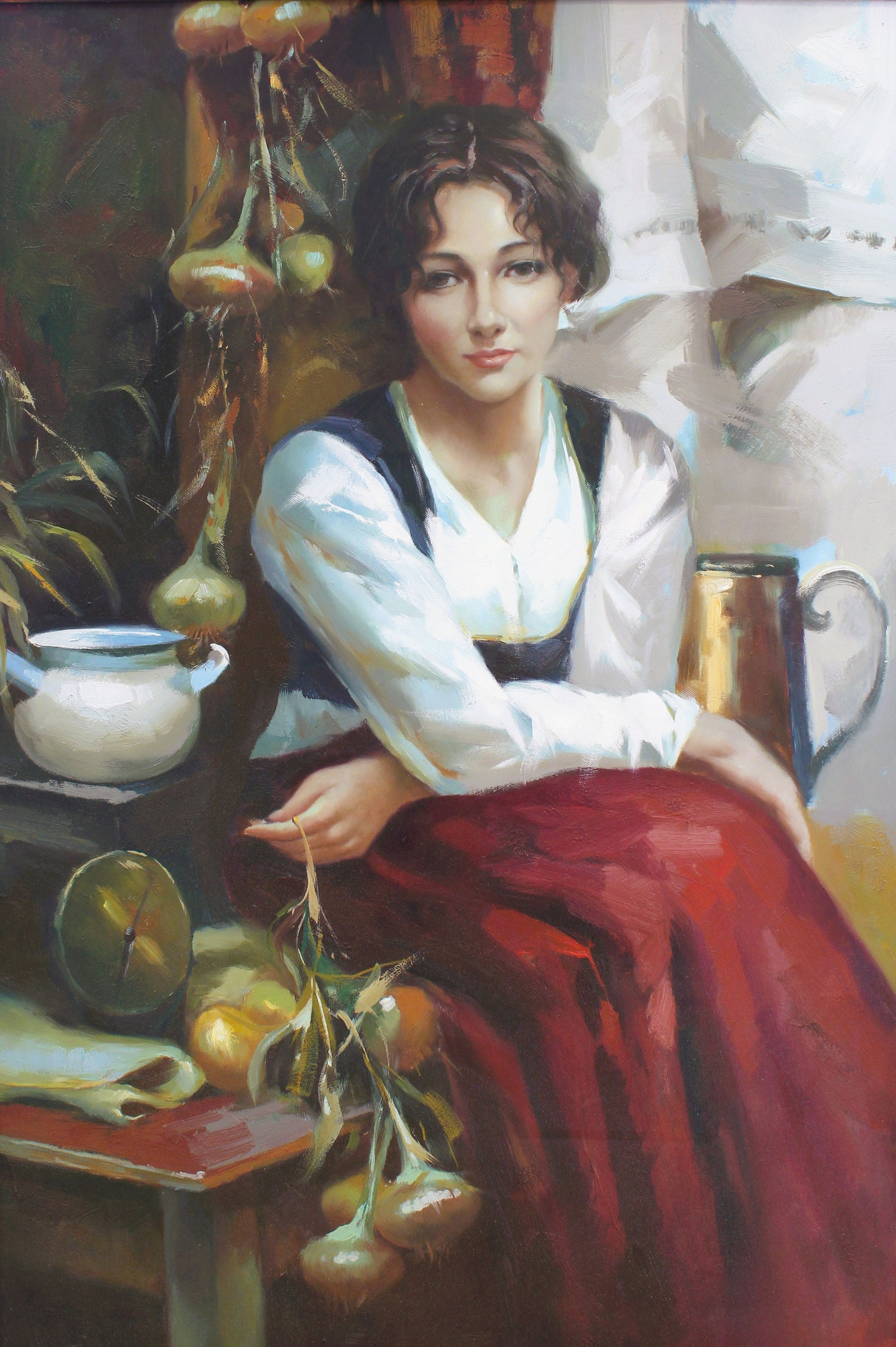 Femme dans la cuisine