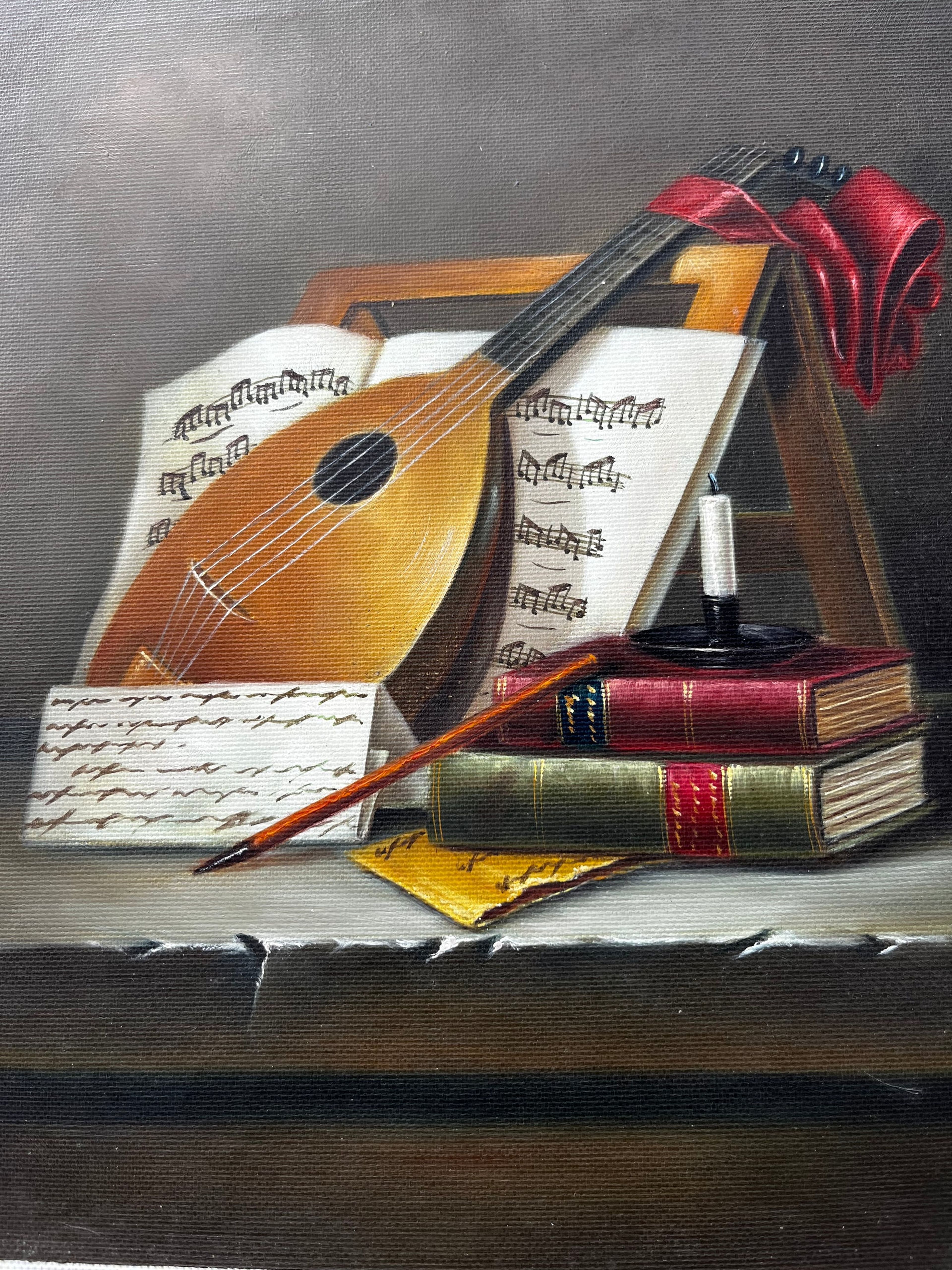 Nature morte à la mandoline et partition