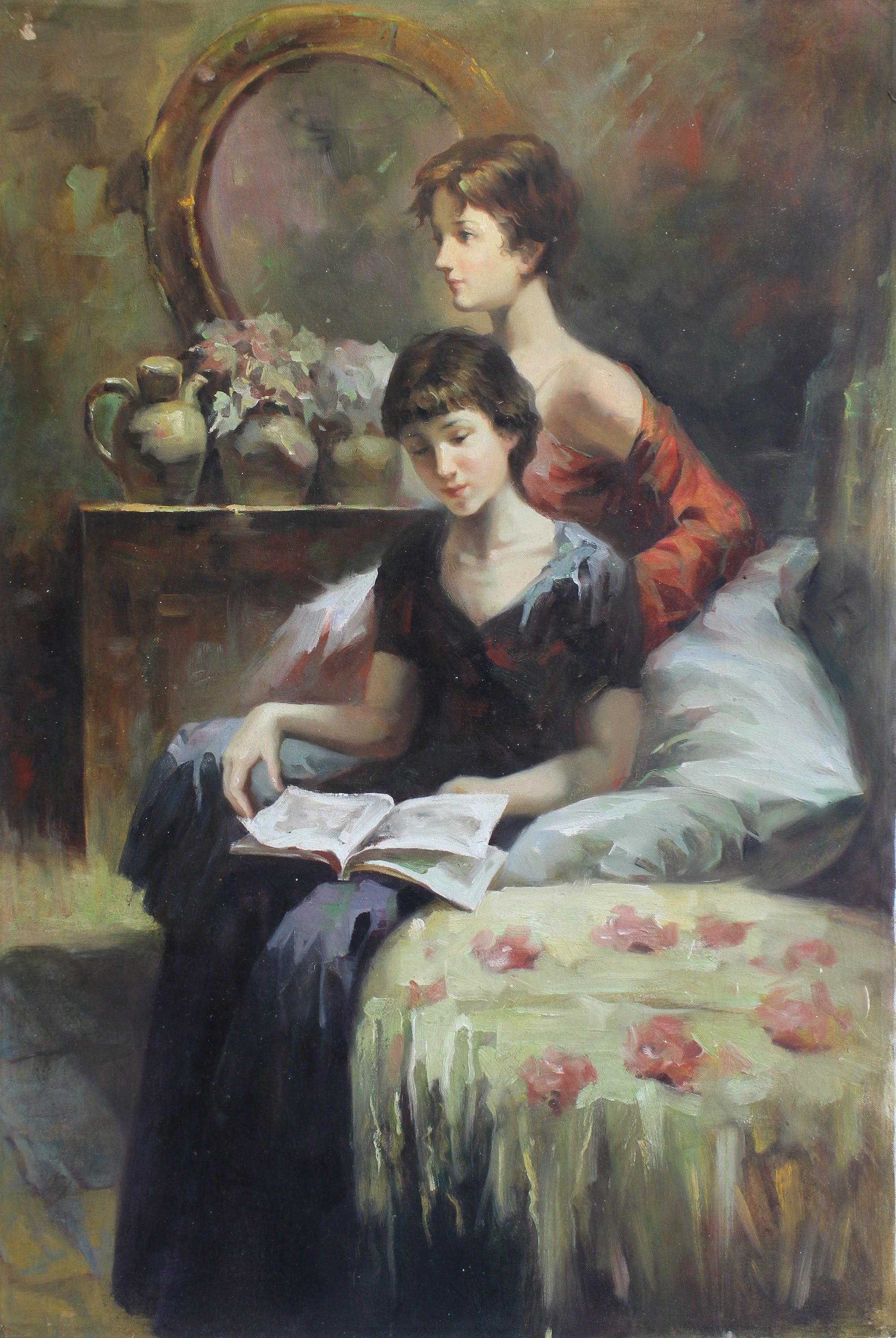 Deux femmes lisant