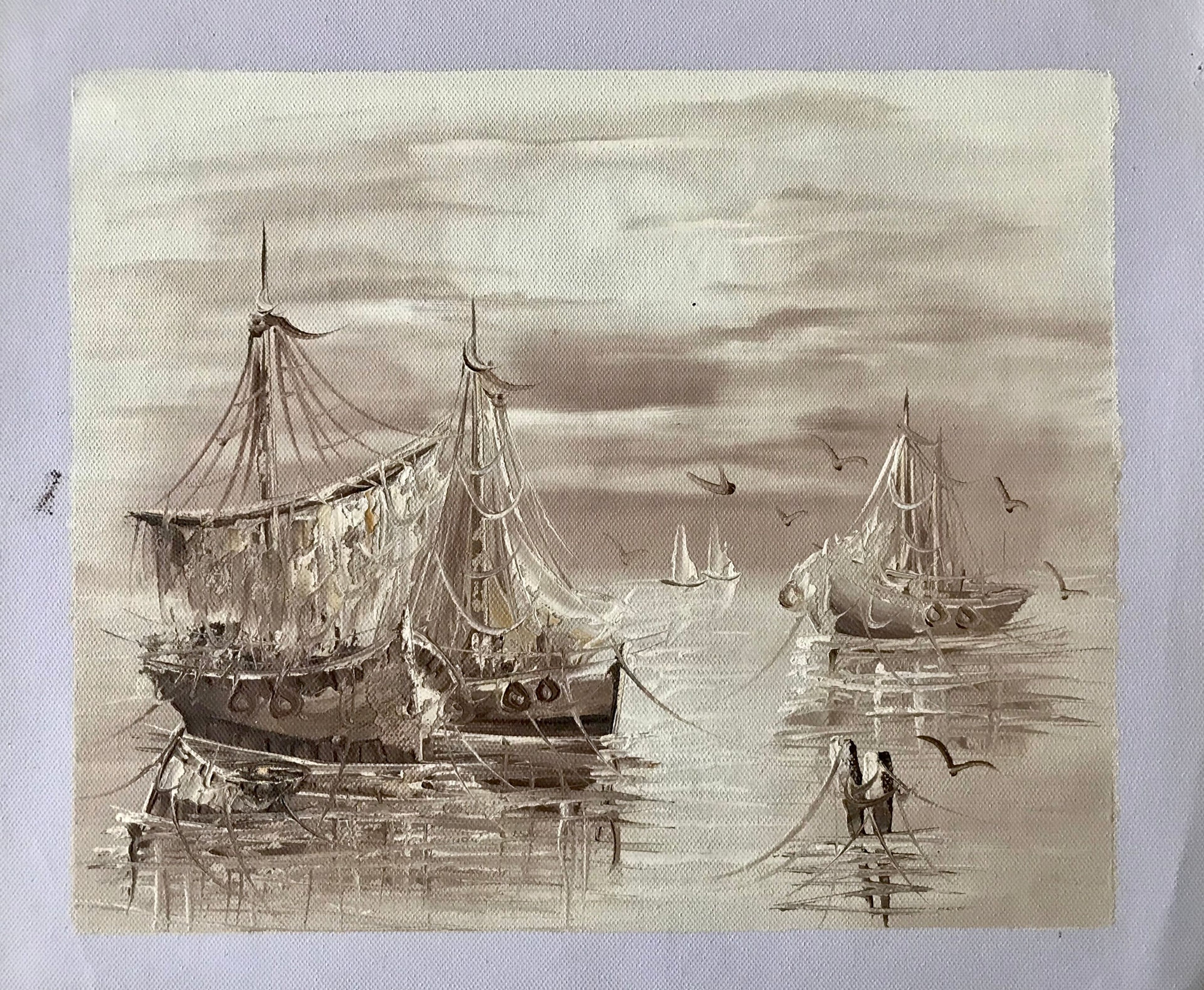 Grands navires dans le port