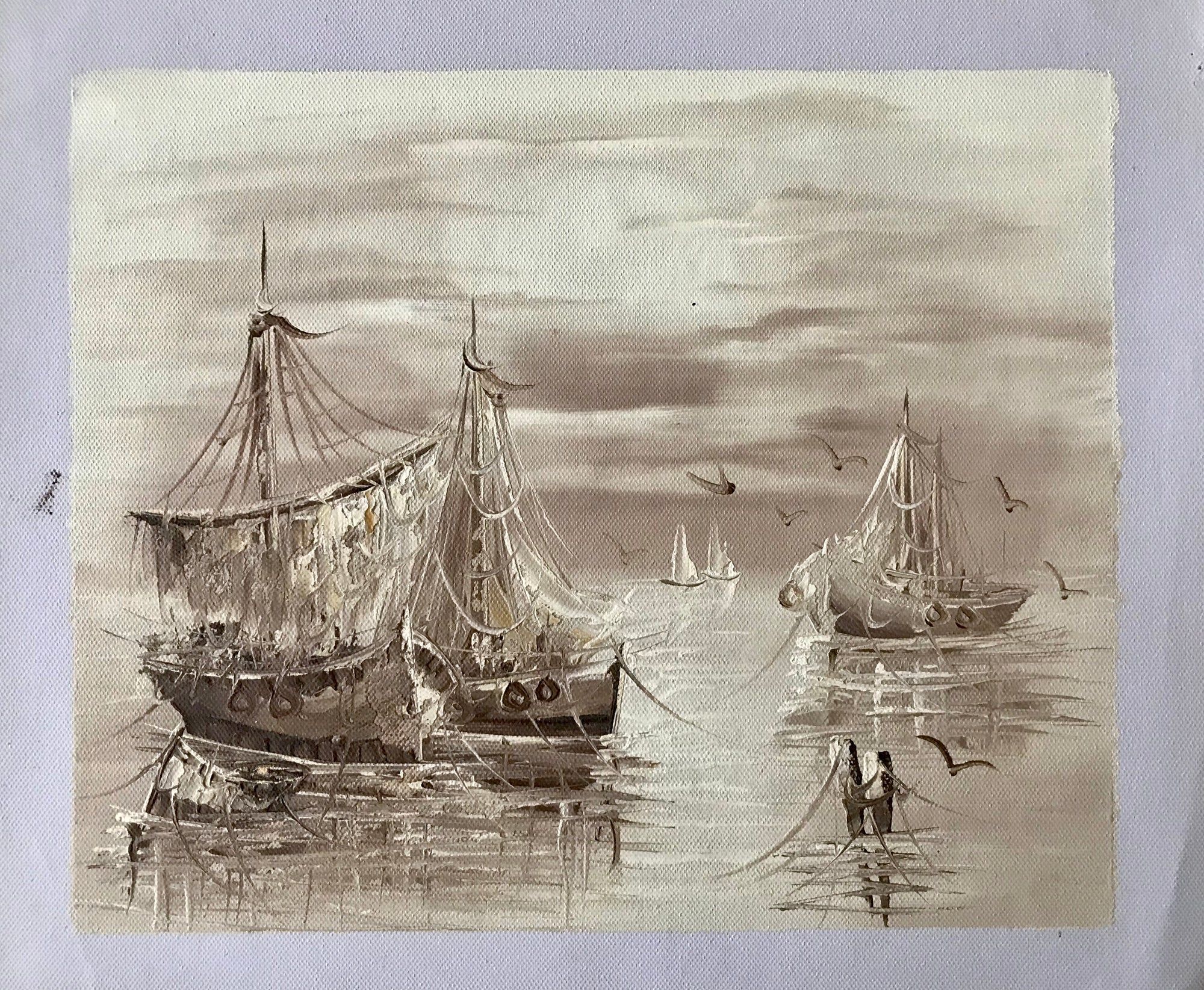 Grands navires dans le port