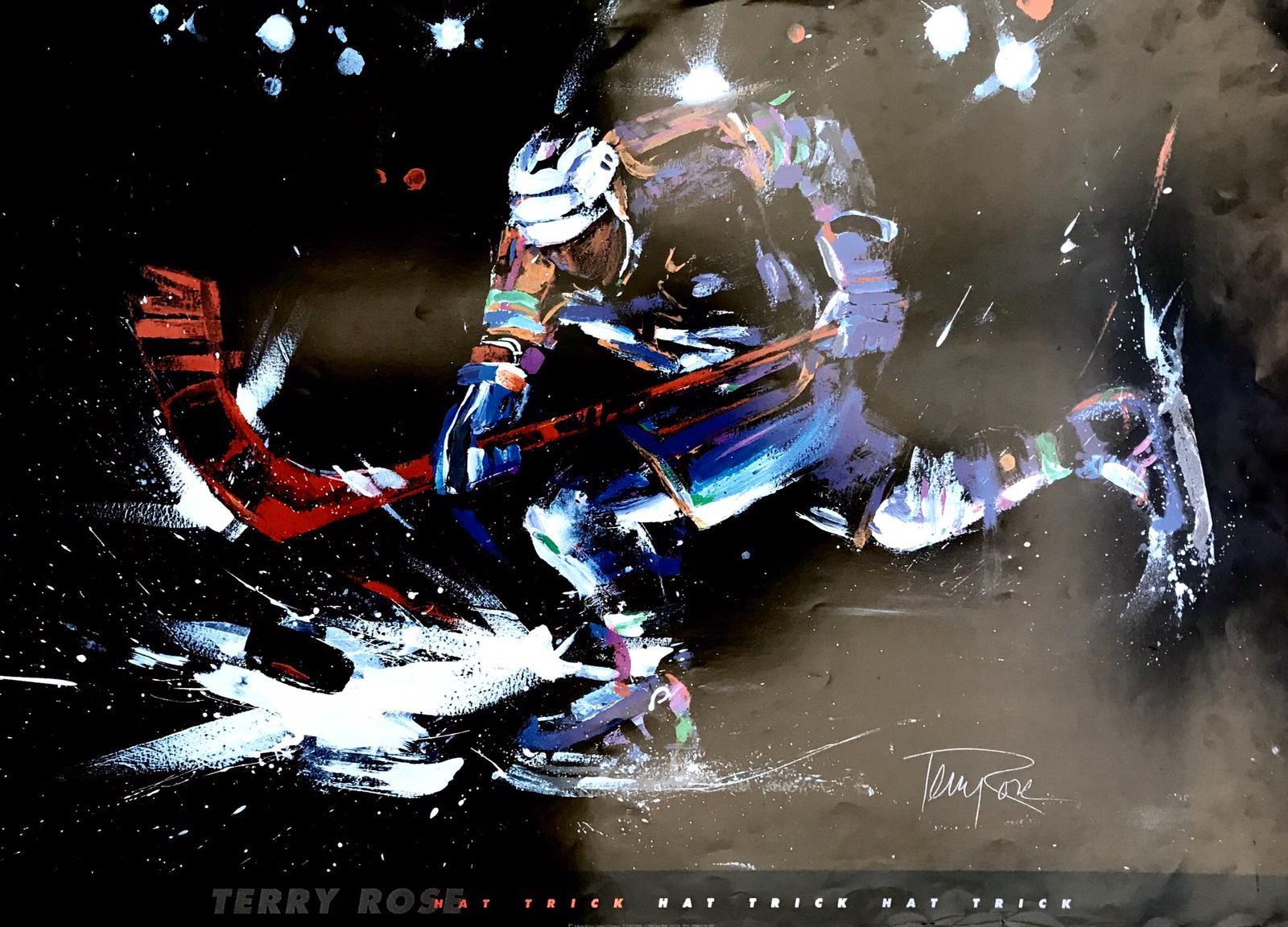 Affiche d'un joueur de hockey
