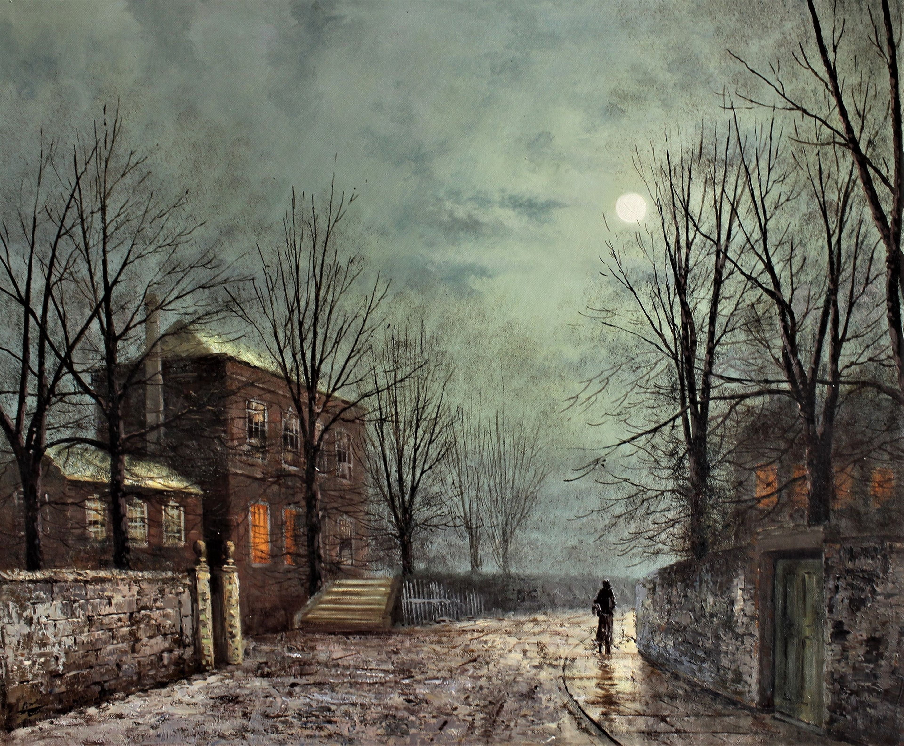 Rue de pierre la nuit