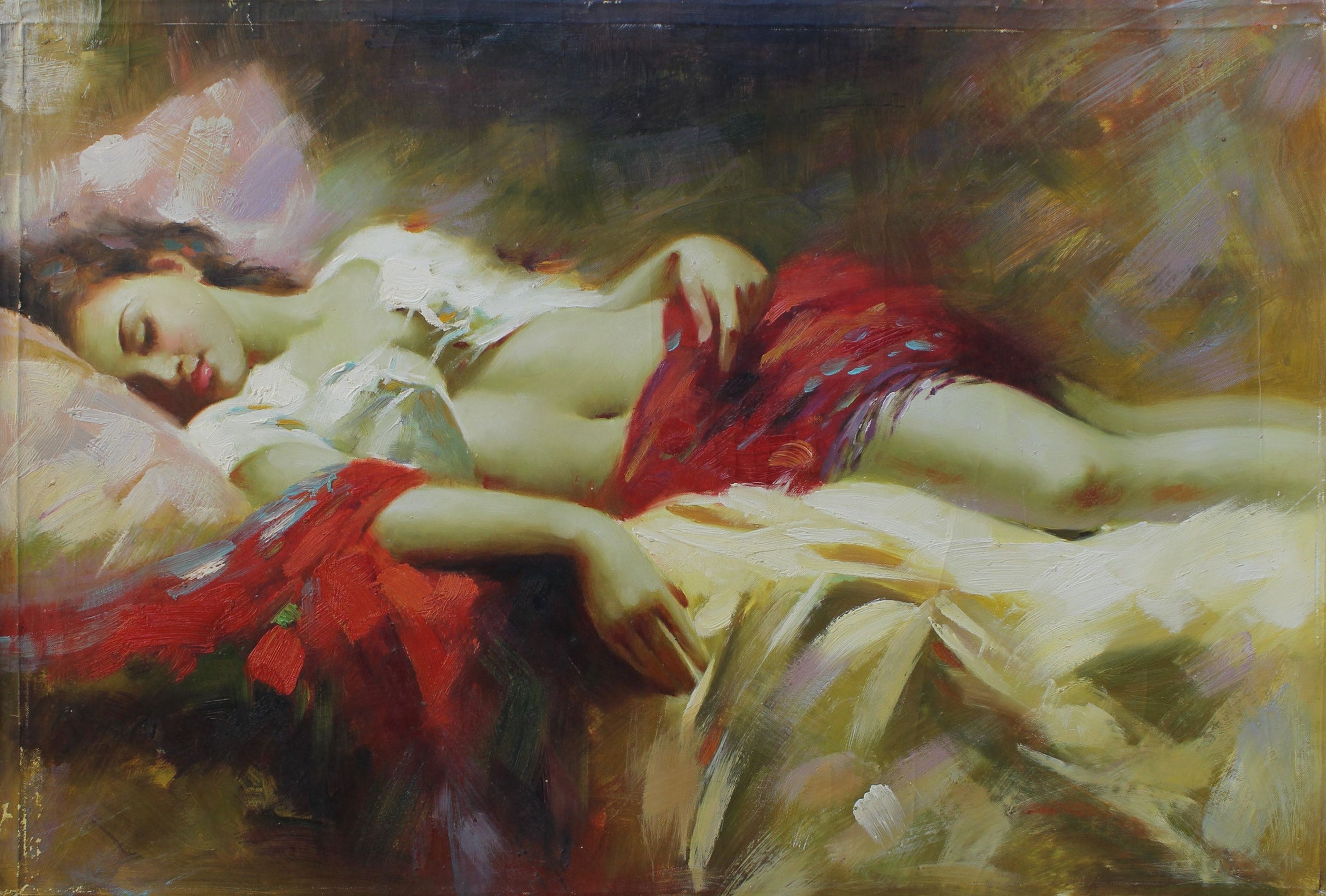 Belle femme endormie