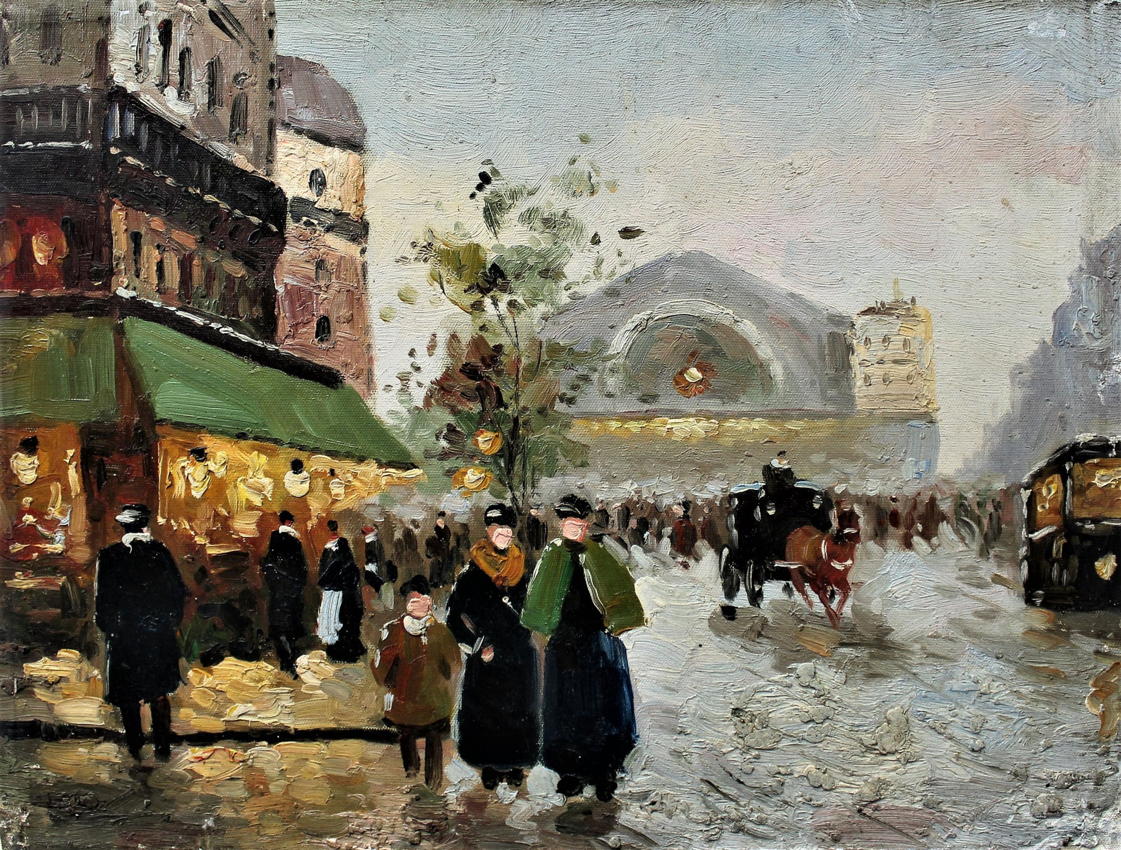 Route très fréquentée du vieux village