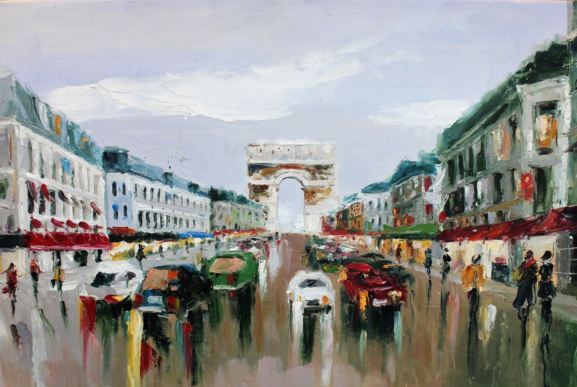 Route menant à l'Arc de Triomphe