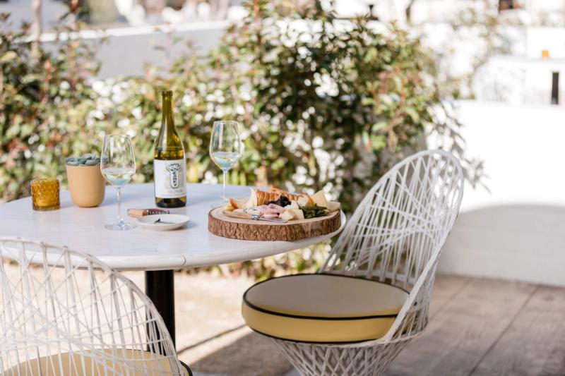 Semi-private patio