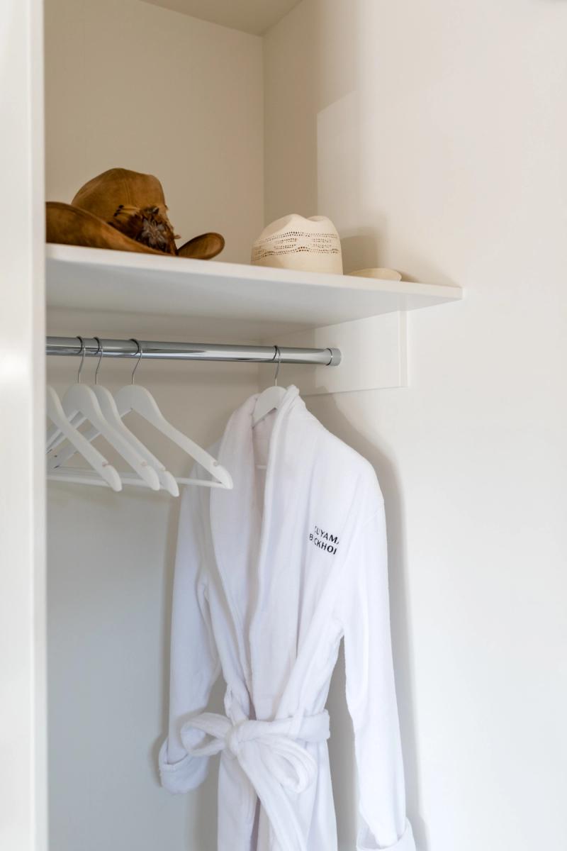 Closet with Brooklinen robes