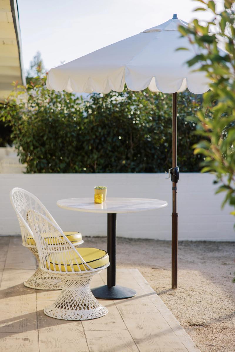 Semi-private patio 