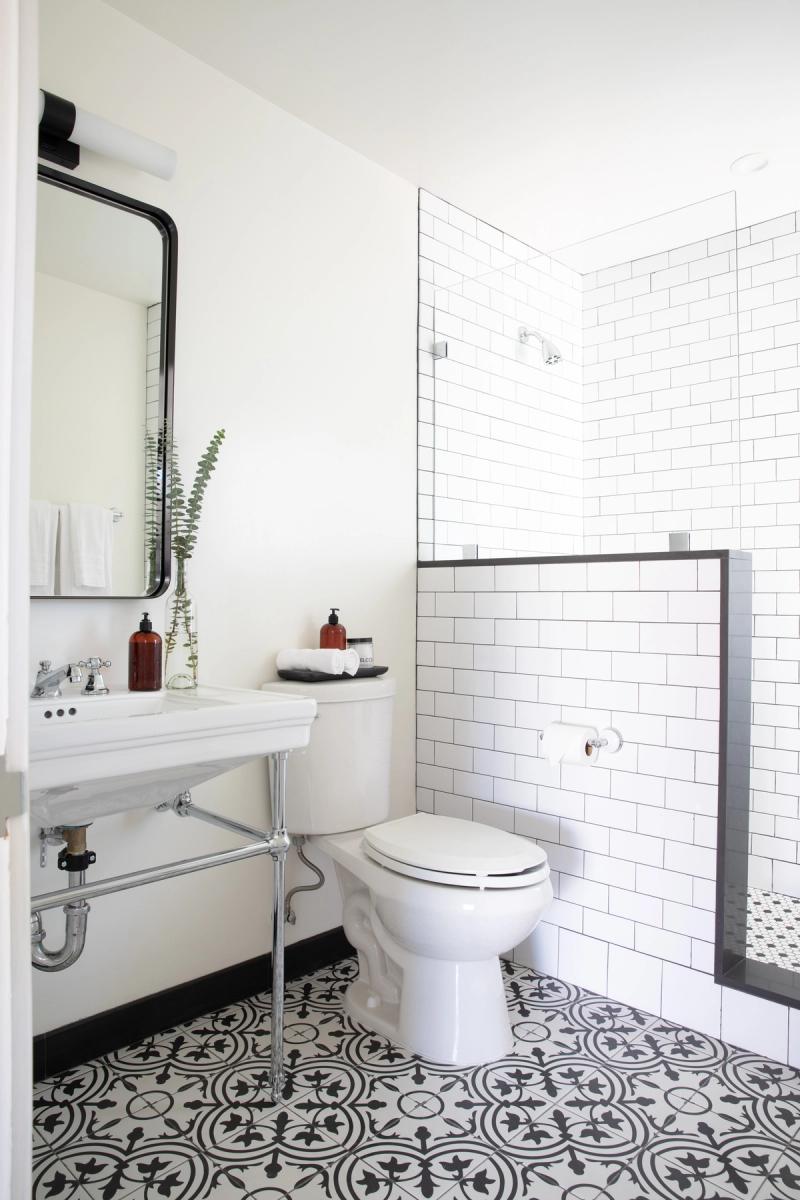 Bathroom with walk-in shower