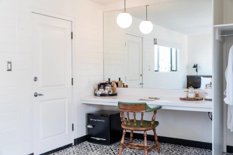 Desk and vanity space