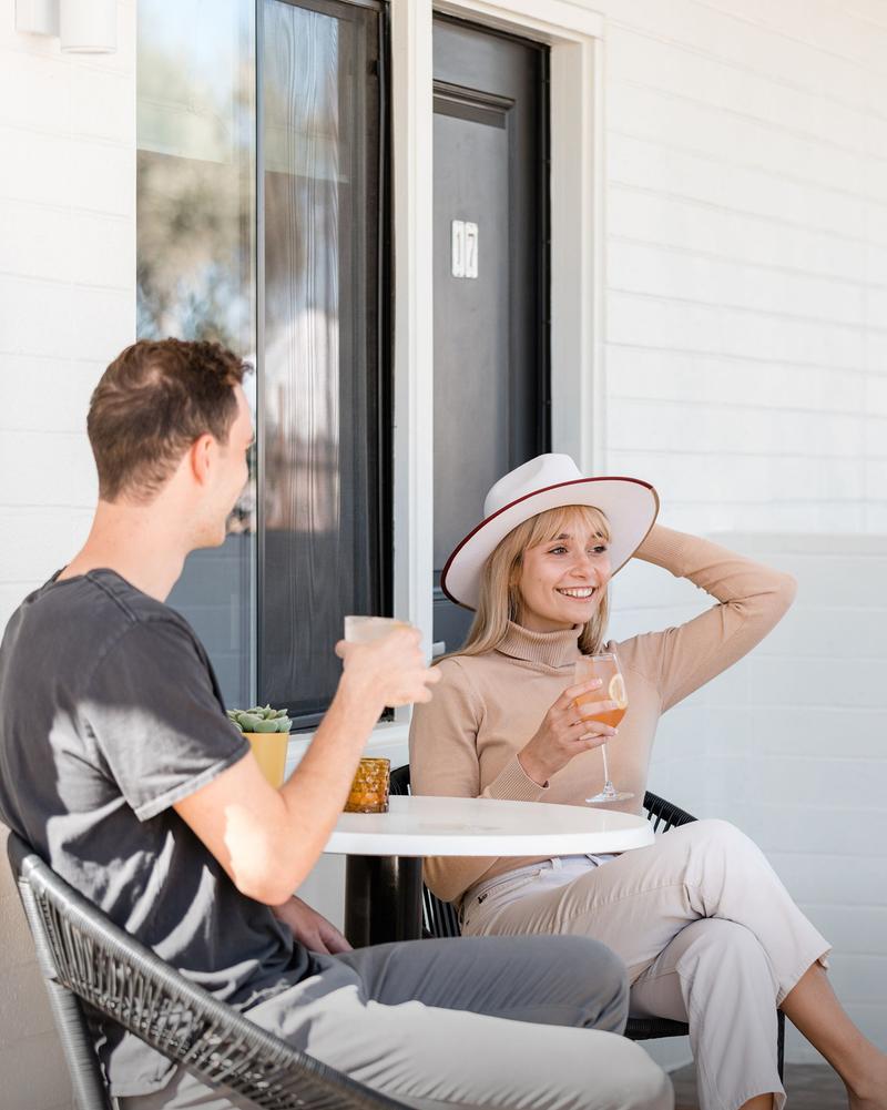 Semi-private patio