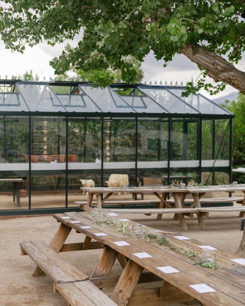 The Garden, set for a rehearsal dinner