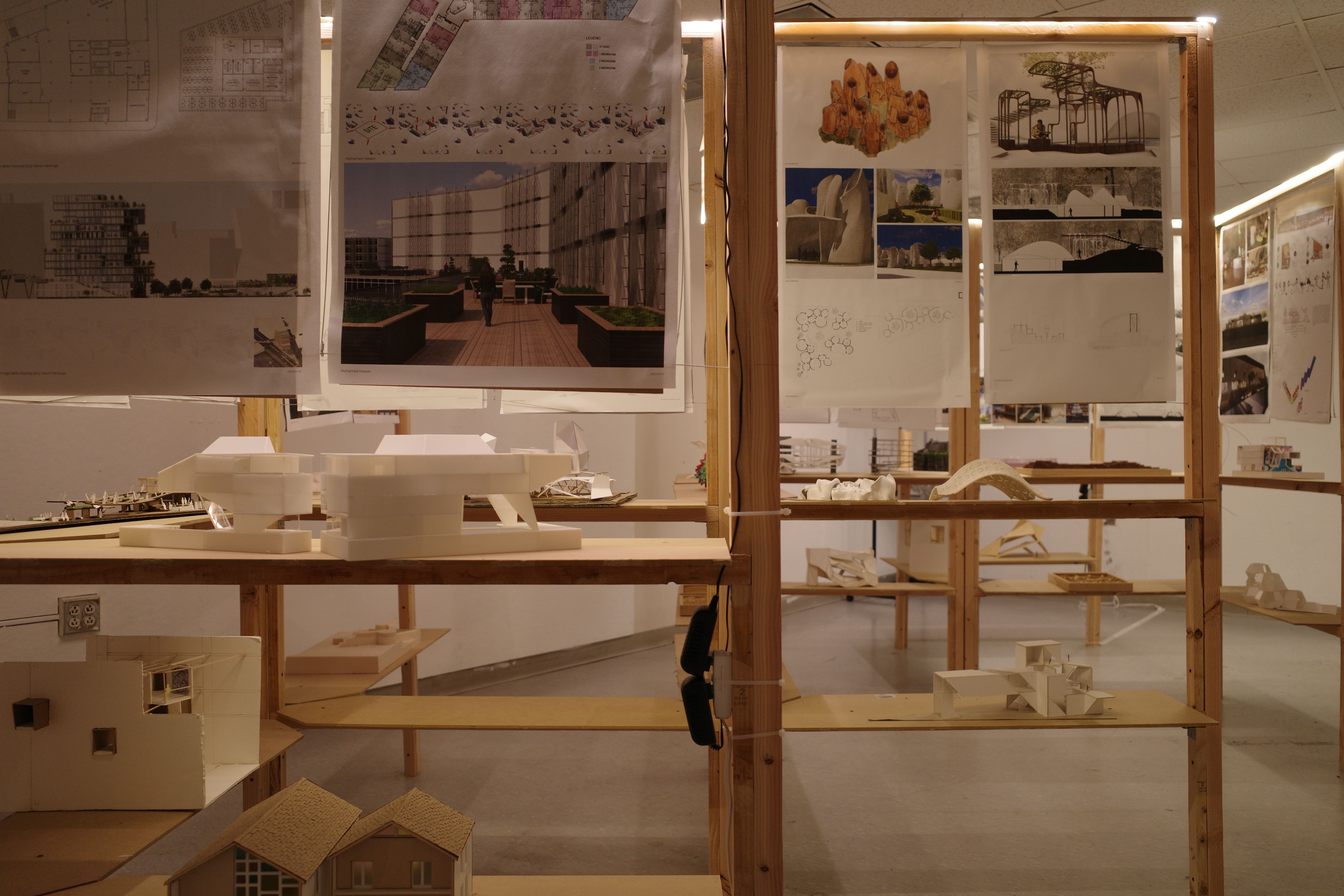 student show completed installation