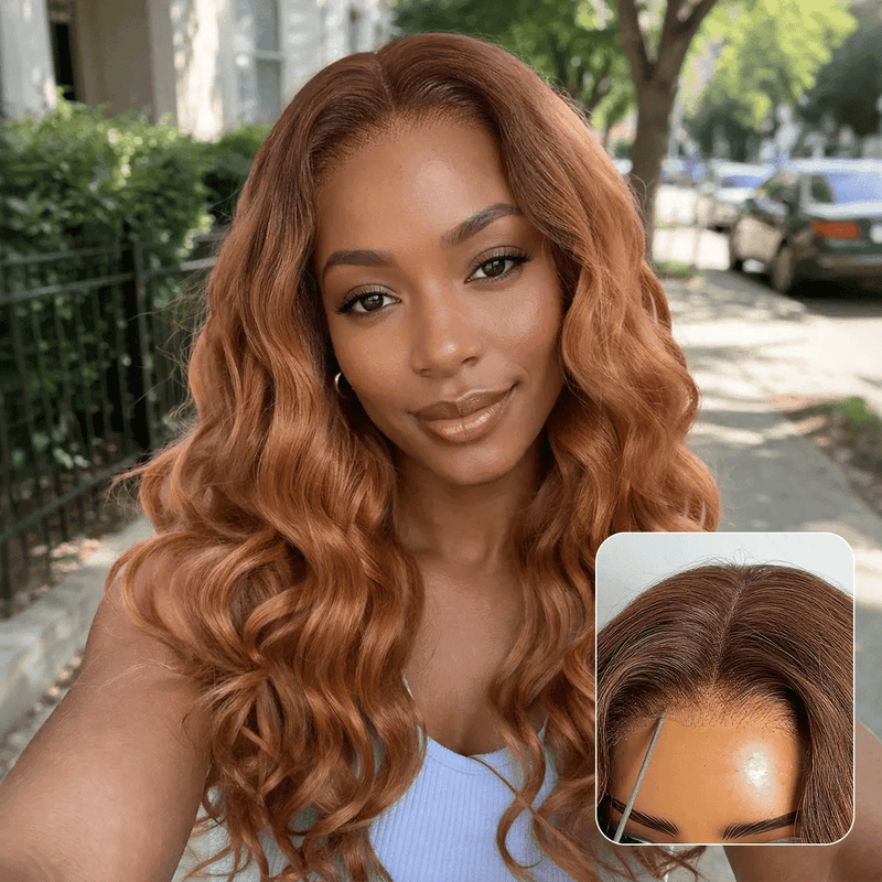 Ombre Ginger Loose Wave Closure Wig