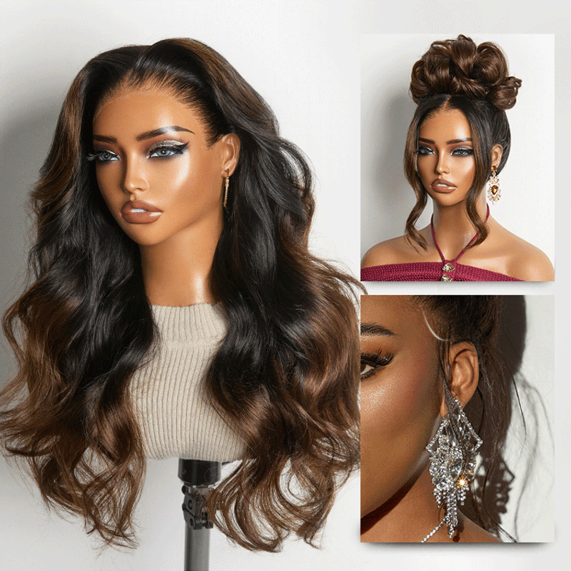 Ombre Brown Loose Wave HD Lace Wig