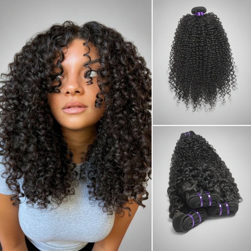 Burmese Kinky Curl Premium Remy Bundles