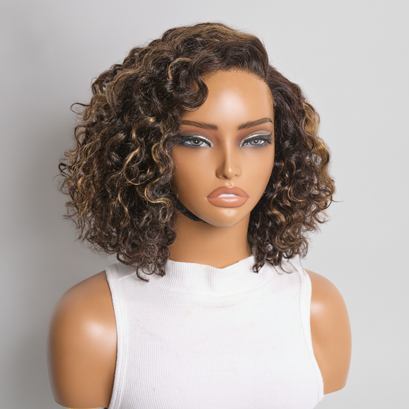 Highlighted Water Wave Bob Wig