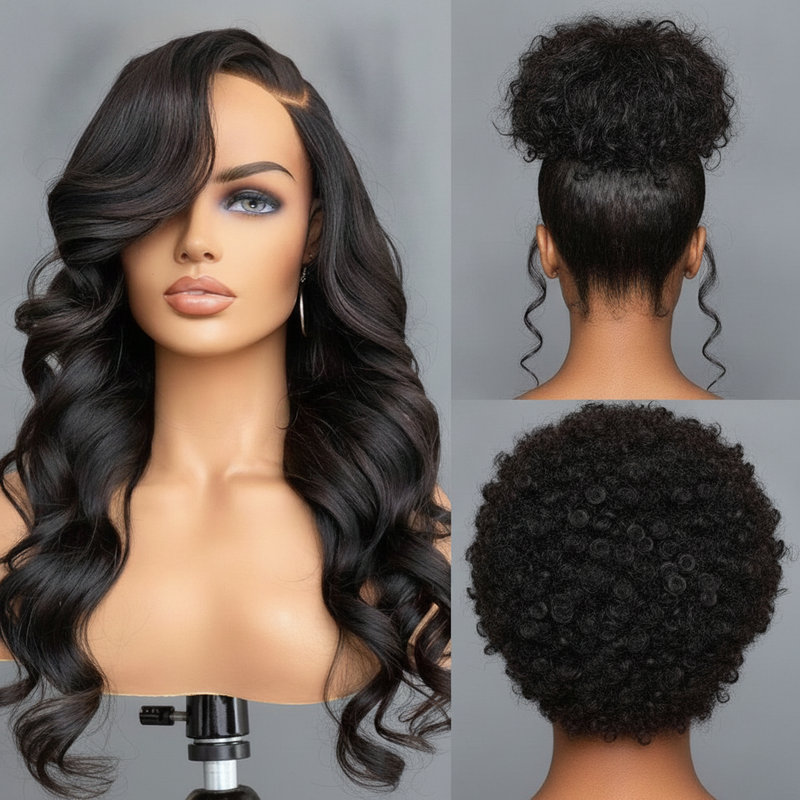 360 Lace Long Wig in Water Wave