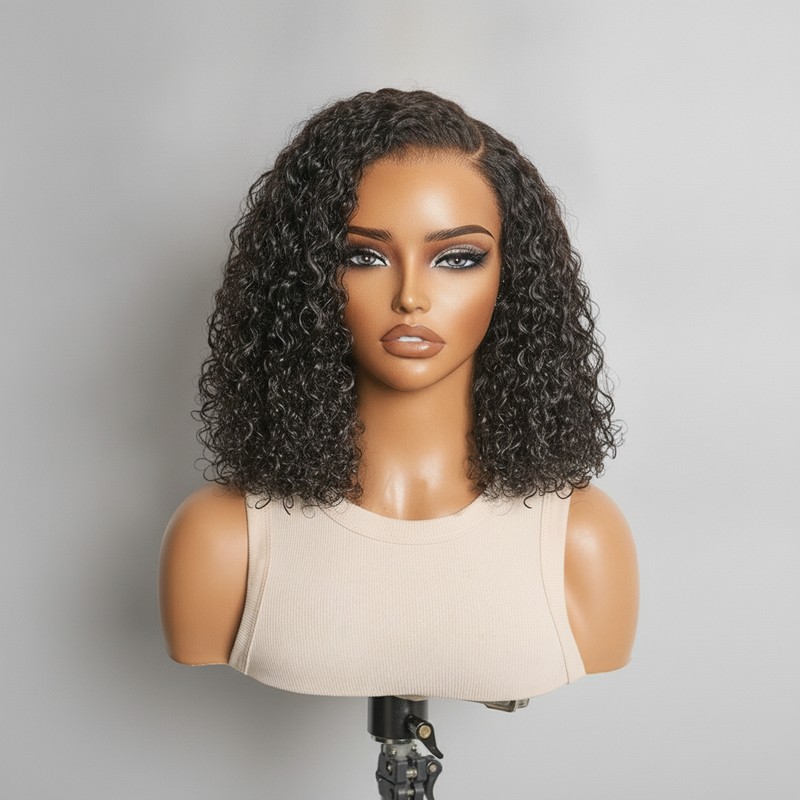 180% Kinky Curly HD Lace Closure Wig