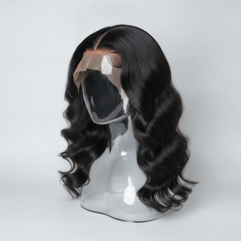 Full Lace Natural Black Body Wave Wig