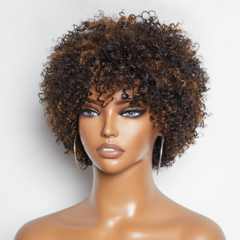 Pixie Afro Curls Put-On-Go Wig