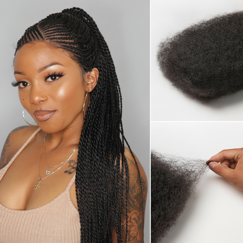 Afro Kinky Bulk Hair for Locs & Braids