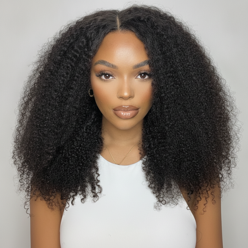 Afro Curly 13x4 HD Lace Frontal Wig