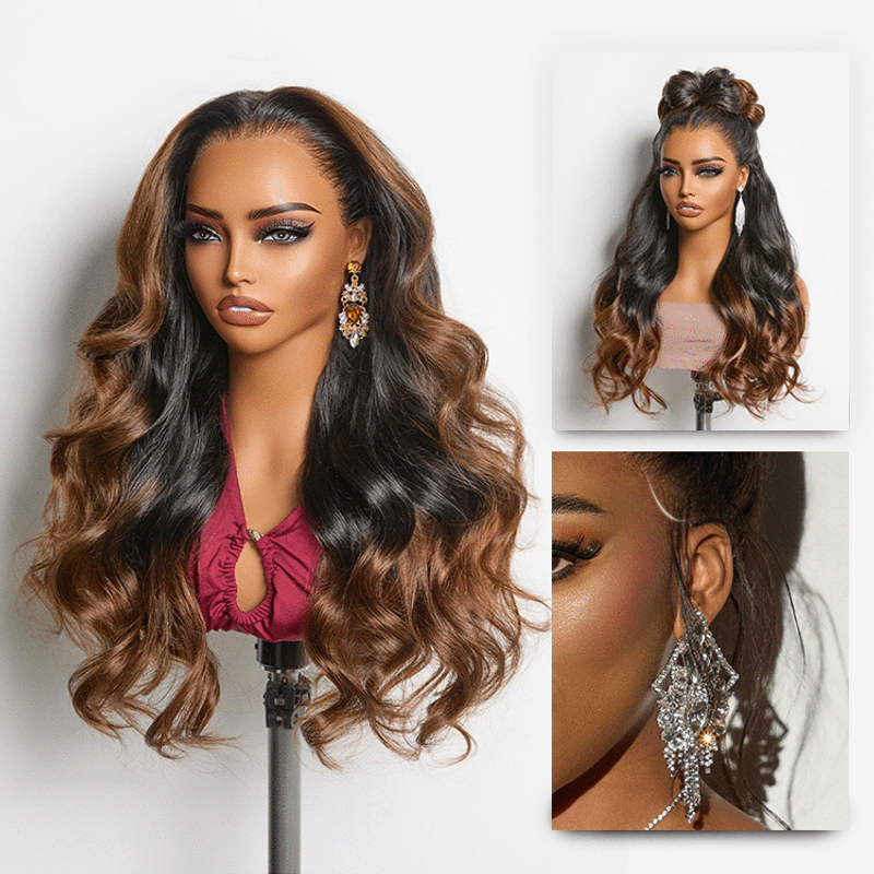 Ombre Brown Loose Wave Lace Front
