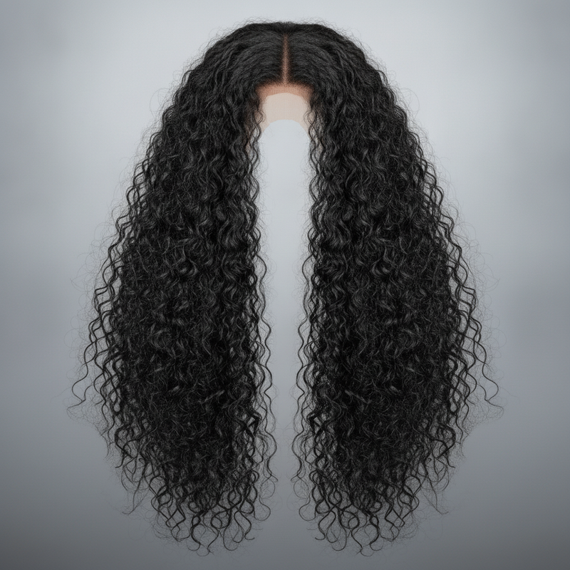 Deep Wave 4x4 Glueless Closure Wig