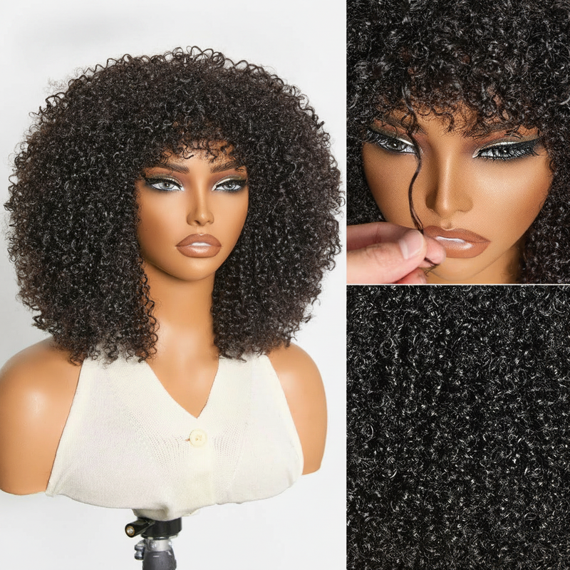 Afro Curly Glueless Short Wig