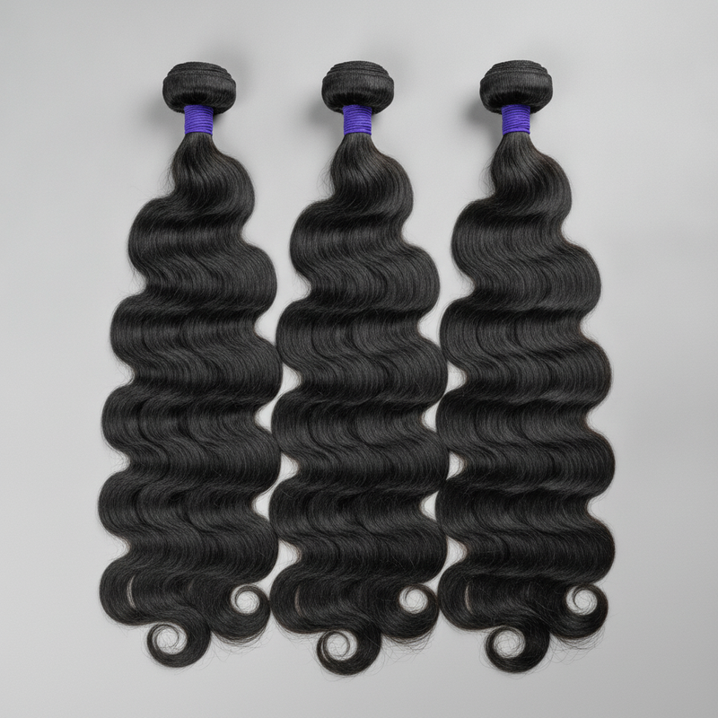 Virgin Human Hair Bundles Triple Set
